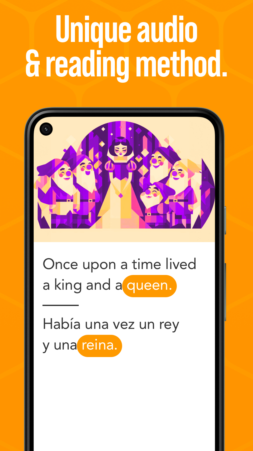 اسکرین شات 1 برنامه Beelinguapp Language Learning