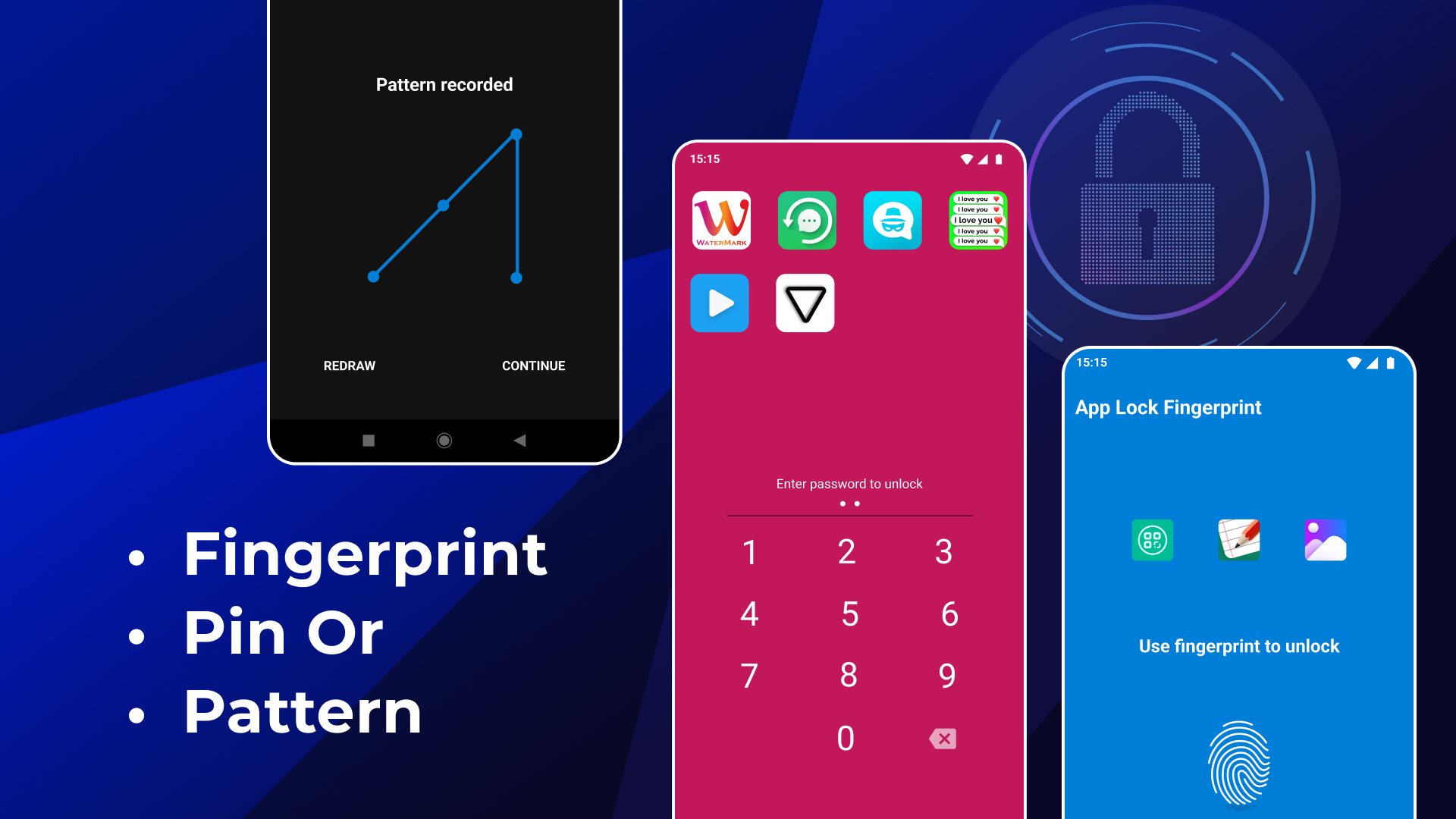 اسکرین شات 2 برنامه Fingerprint AppLock: Lock Apps