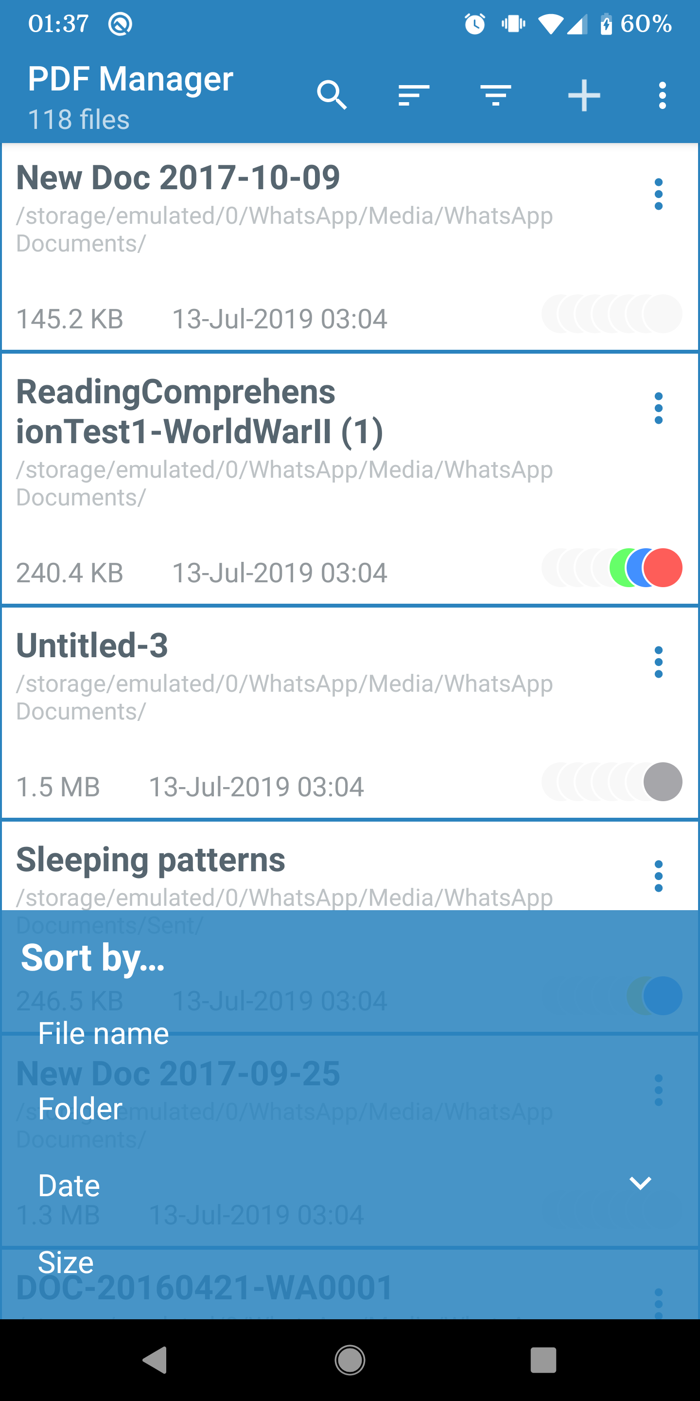اسکرین شات 2 برنامه PDF Manager
