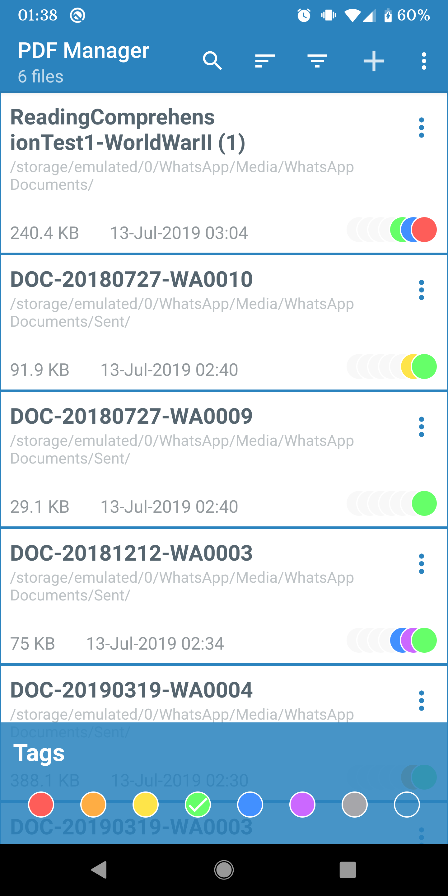 اسکرین شات 3 برنامه PDF Manager