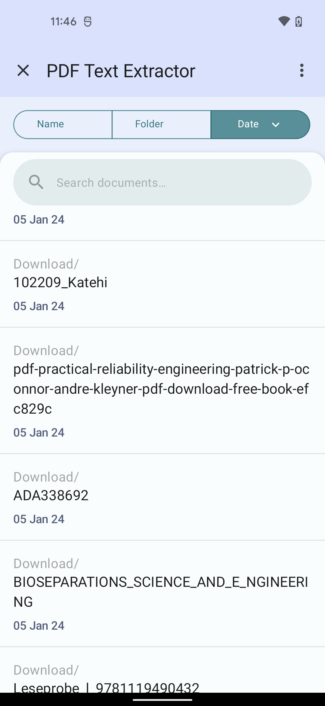 اسکرین شات 2 برنامه PDF Text Extractor