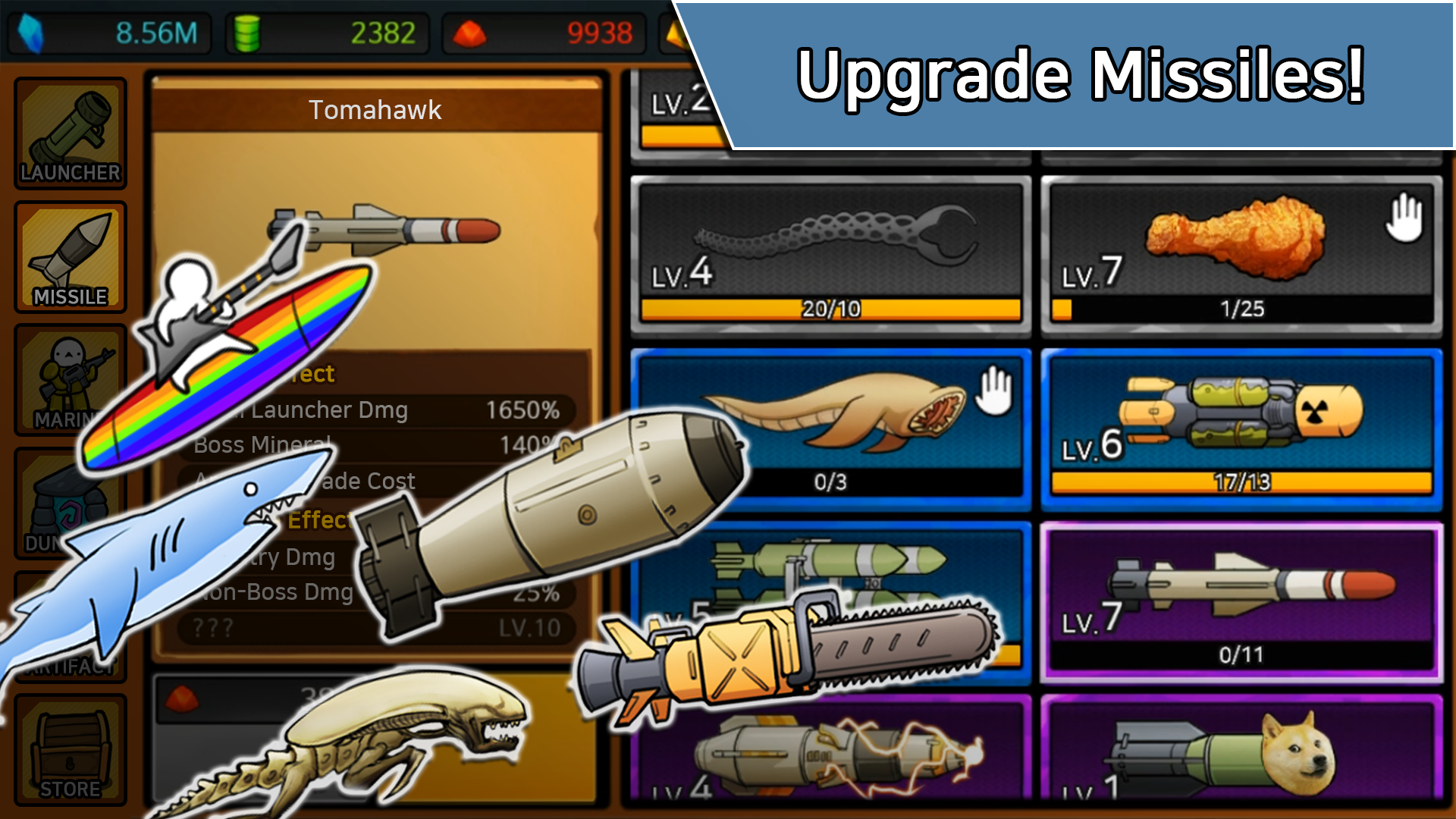 اسکرین شات 5 بازی Missile Dude RPG : idle hero