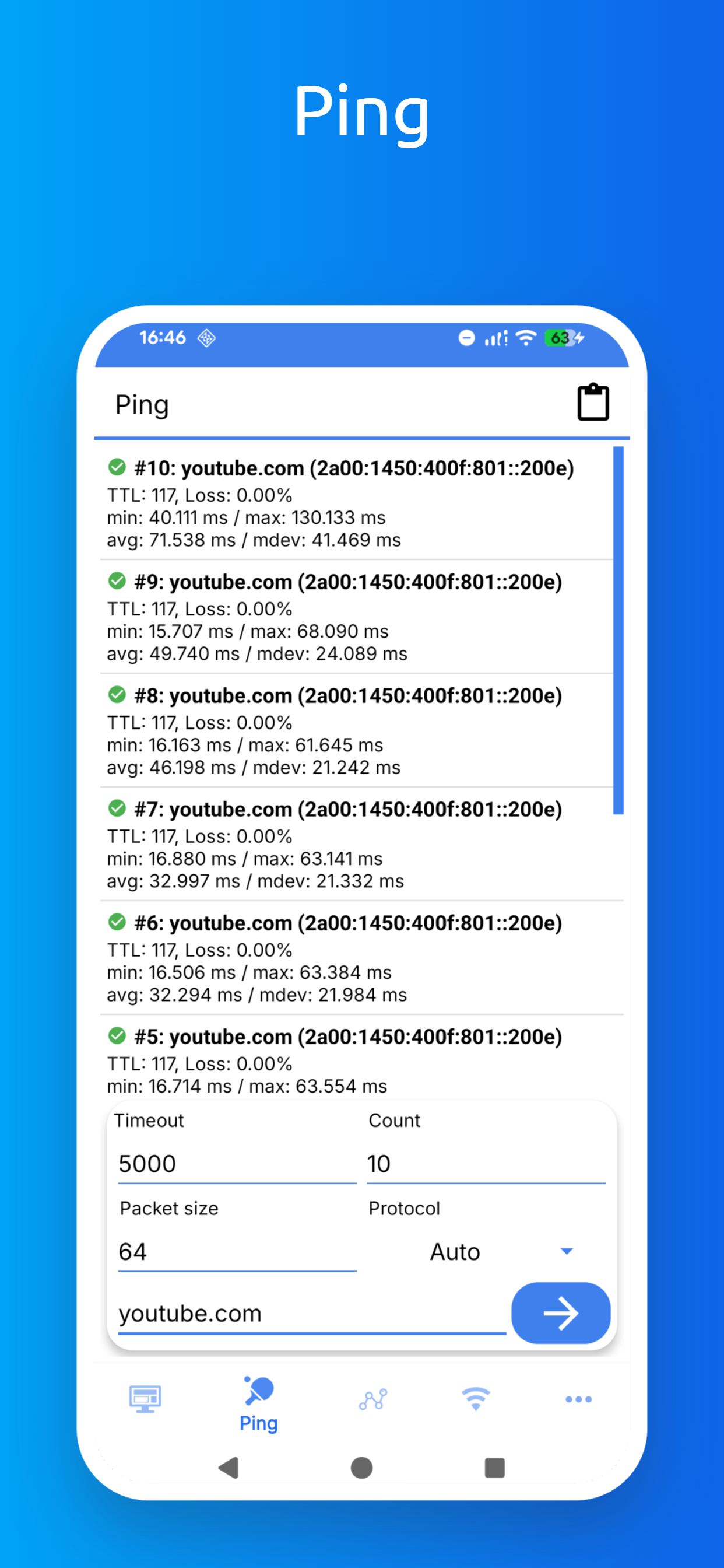 اسکرین شات 4 برنامه WiFi Tools & Analyzer