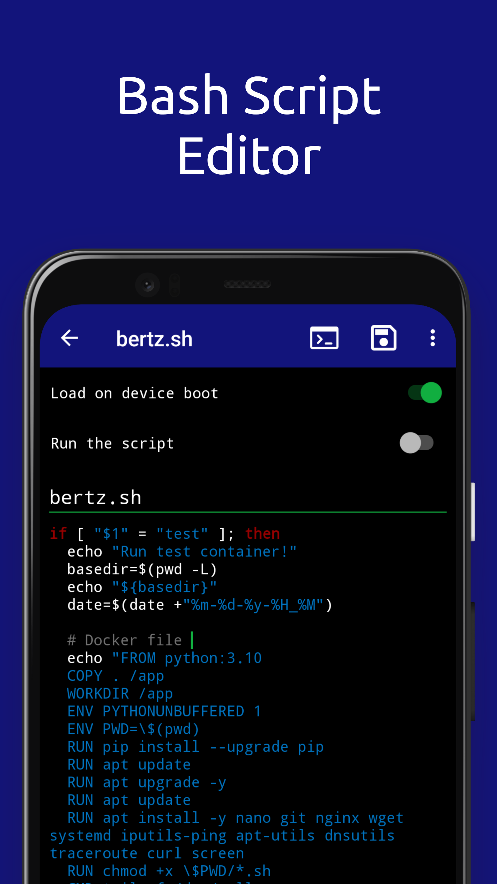 اسکرین شات 2 برنامه Qute: Terminal emulator