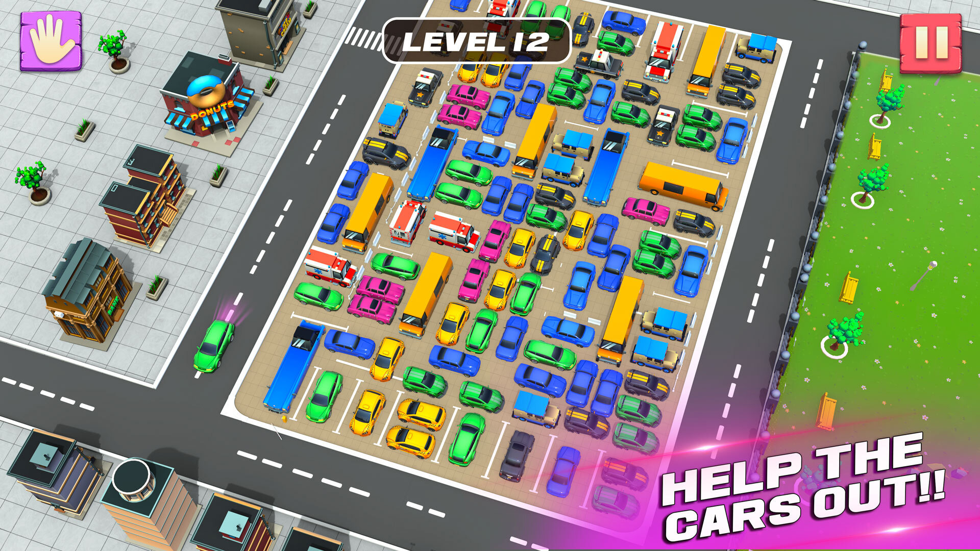 اسکرین شات 7 بازی Unblock It Car Puzzle Game