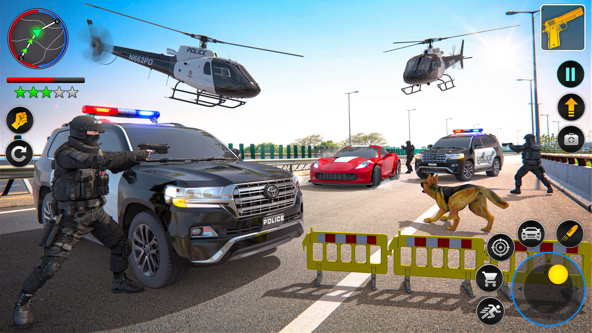 اسکرین شات 2 برنامه Police Monster Truck Games 3D