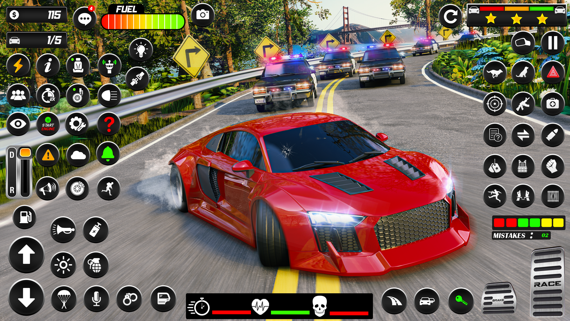 اسکرین شات 4 بازی Police Car Chase Car Games