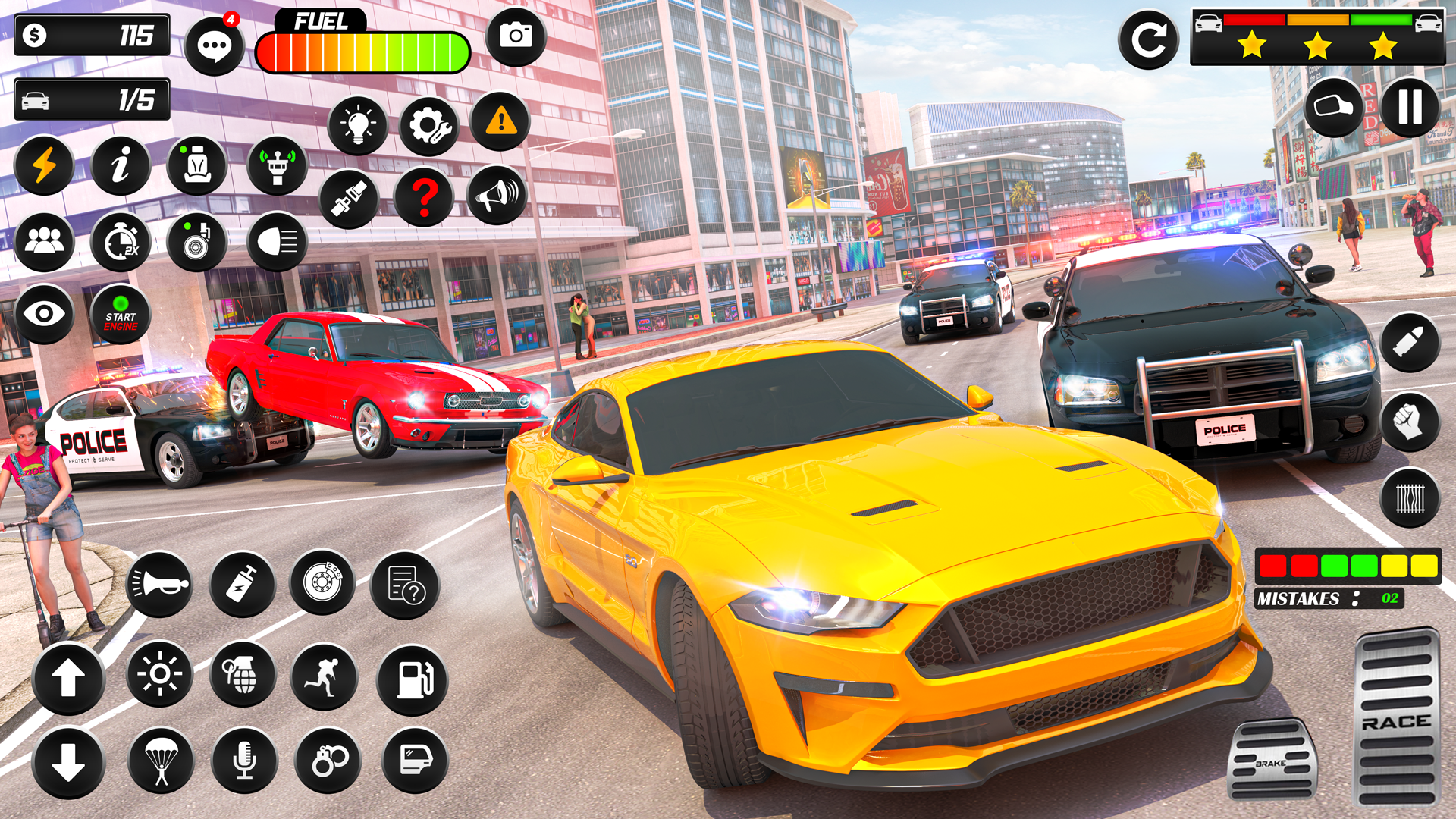 اسکرین شات 2 بازی Police Car Chase Car Games