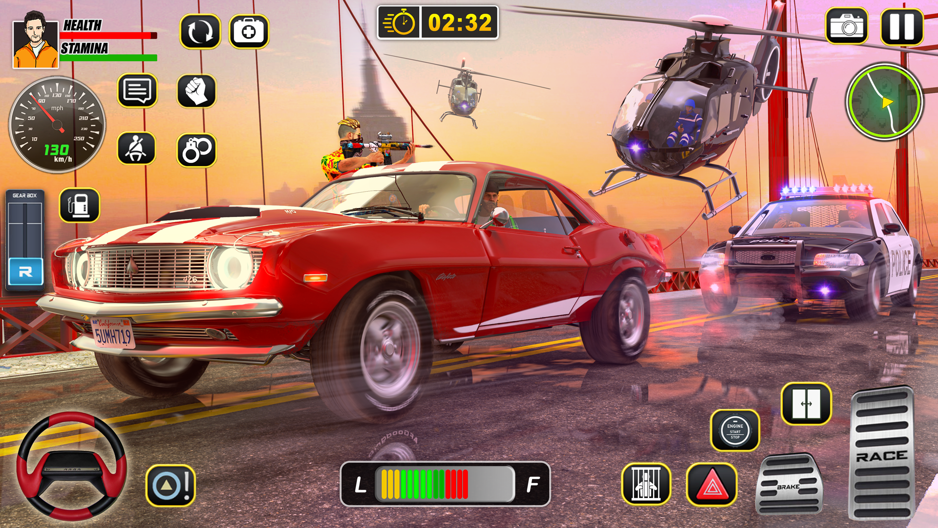 اسکرین شات 6 بازی Police Car Chase Car Games