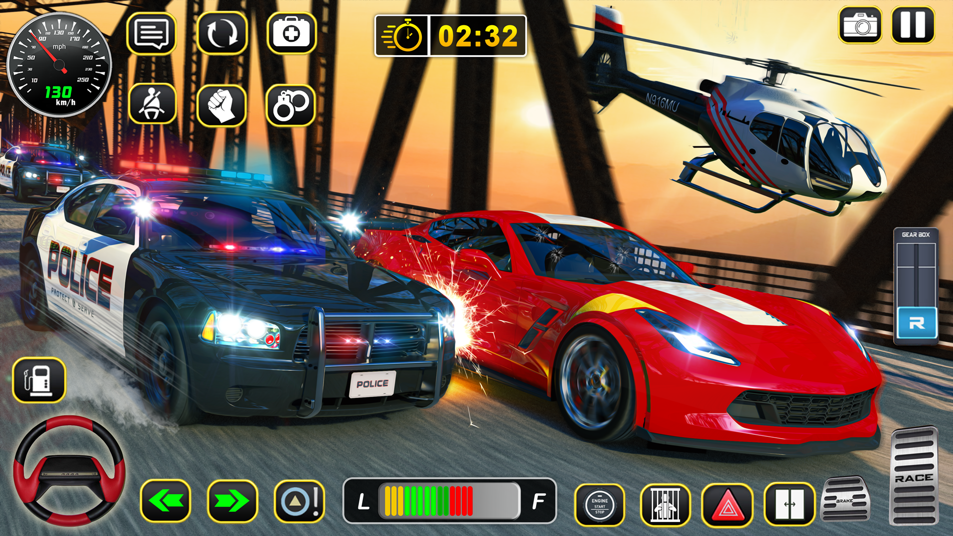 اسکرین شات 5 بازی Police Car Chase Car Games
