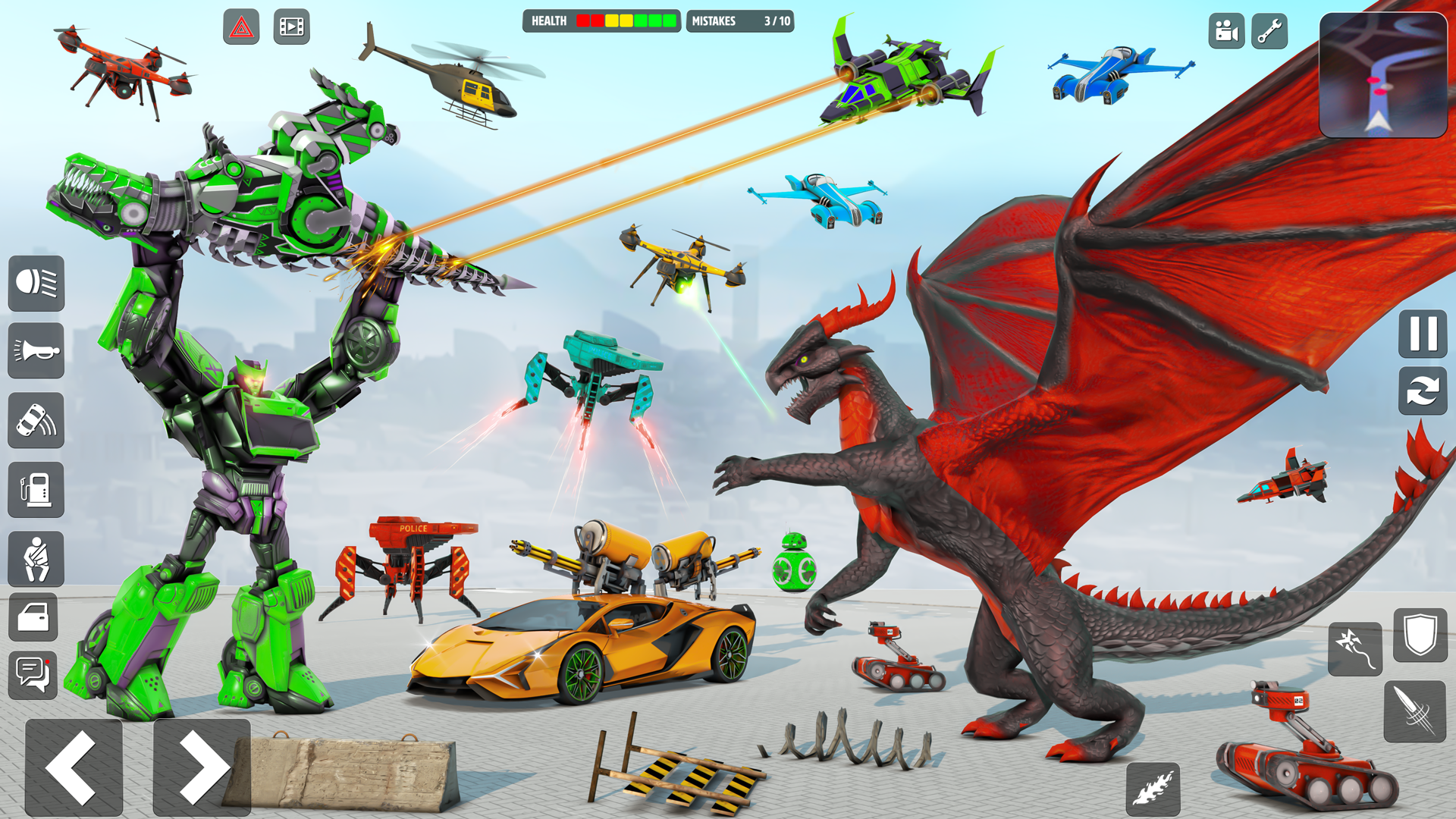 اسکرین شات 4 برنامه Mech Robot Transforming Games