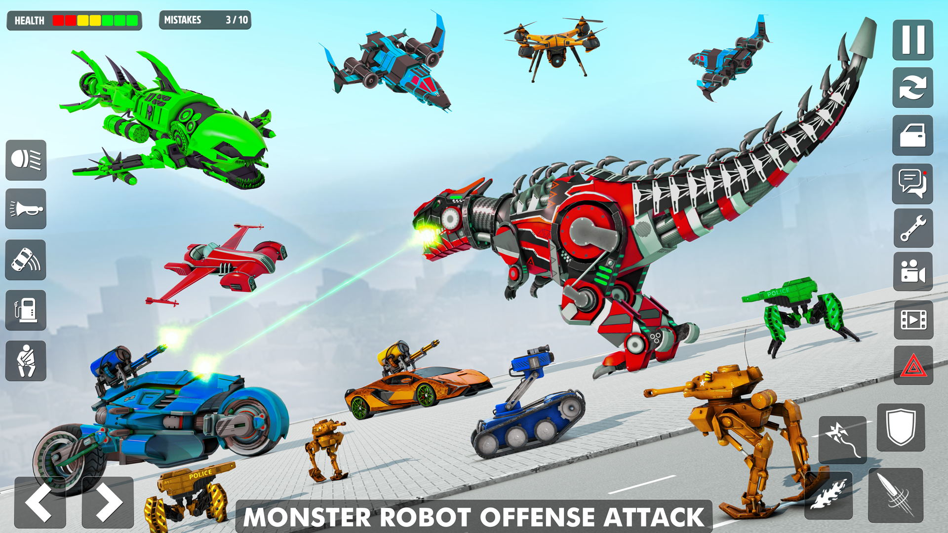 اسکرین شات 5 برنامه Mech Robot Transforming Games