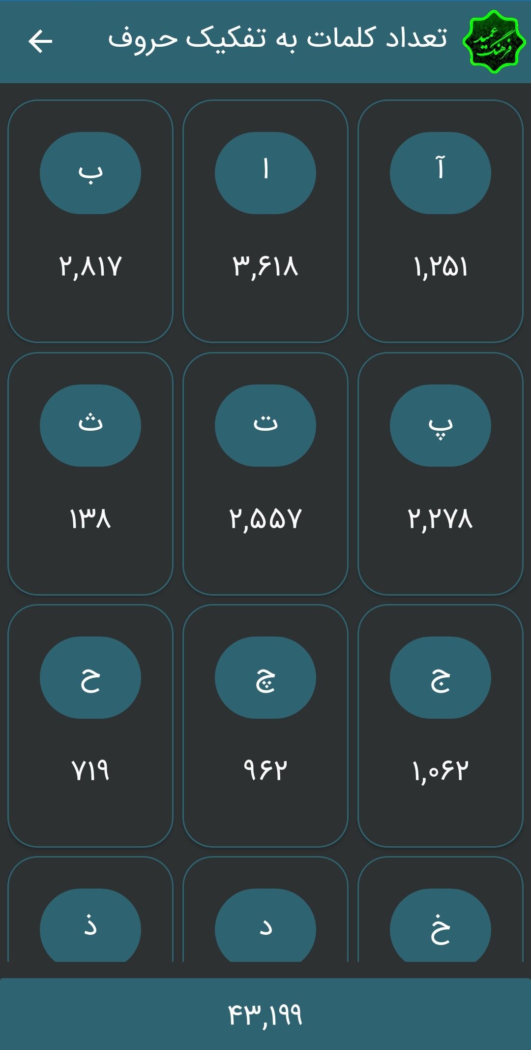 اسکرین شات 7 برنامه فرهنگ لغت عمید