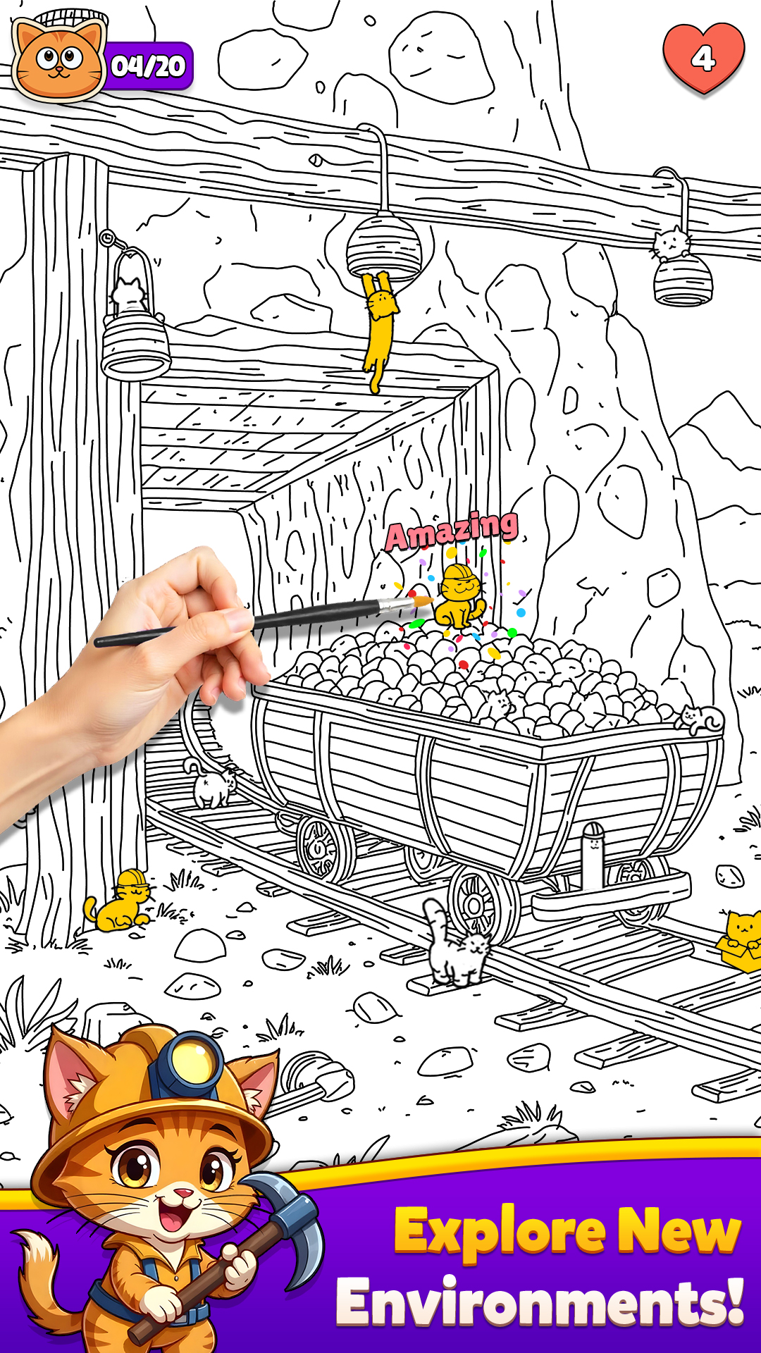 اسکرین شات 1 بازی Spot The Cat - Hidden Objects