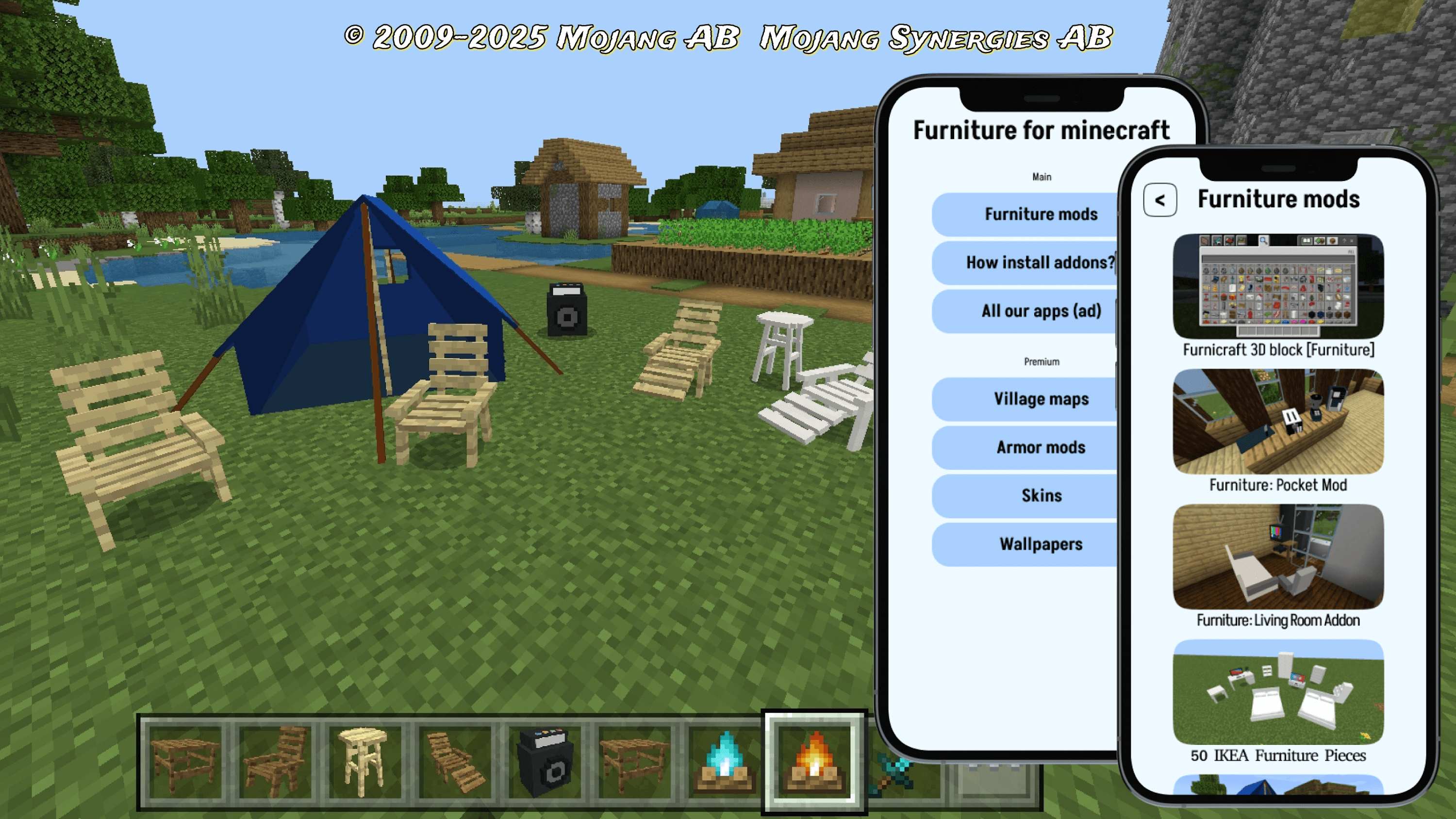 اسکرین شات 2 برنامه Furniture for Minecraft