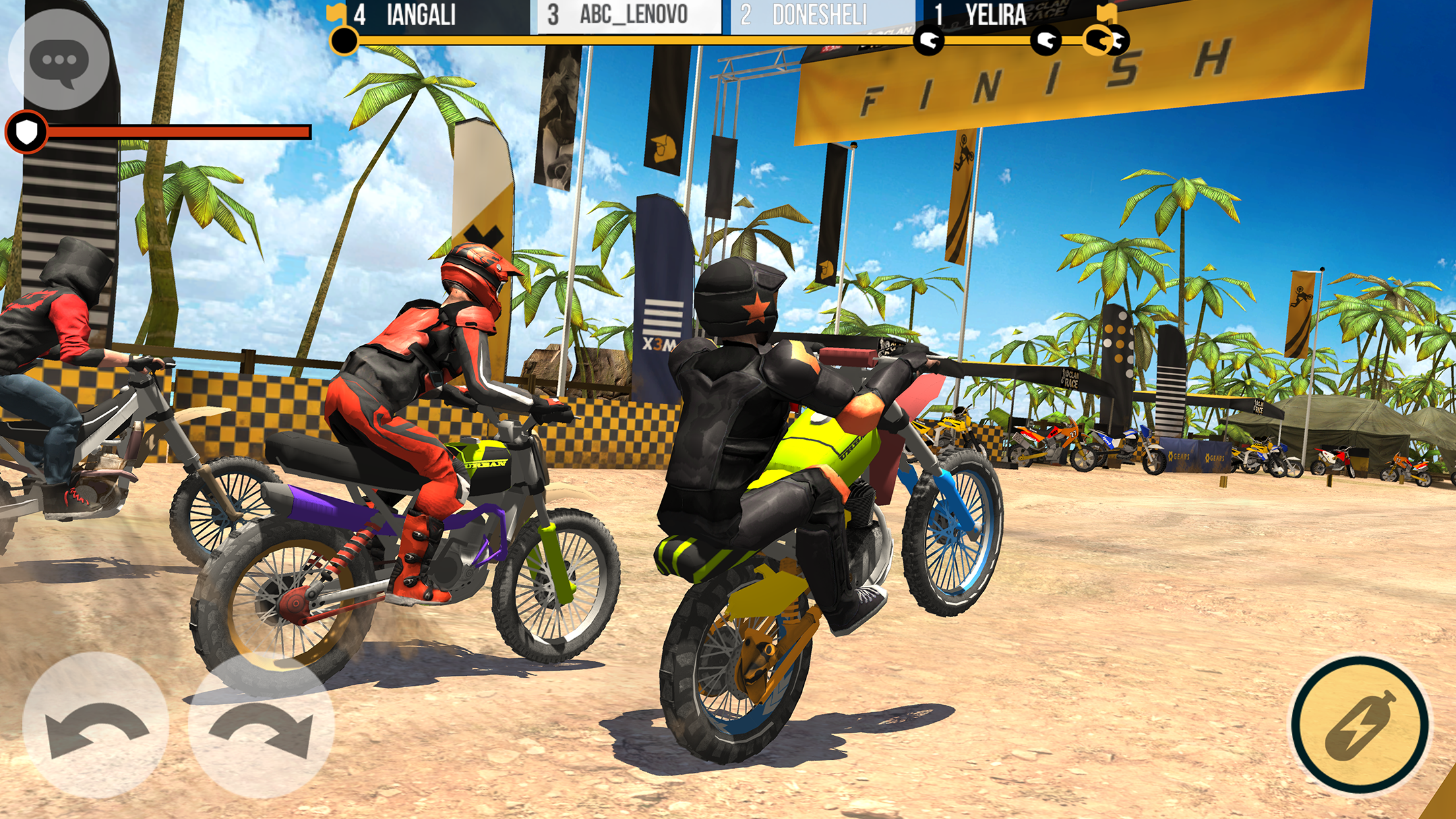 اسکرین شات 2 بازی Clan Race: PVP Motocross races