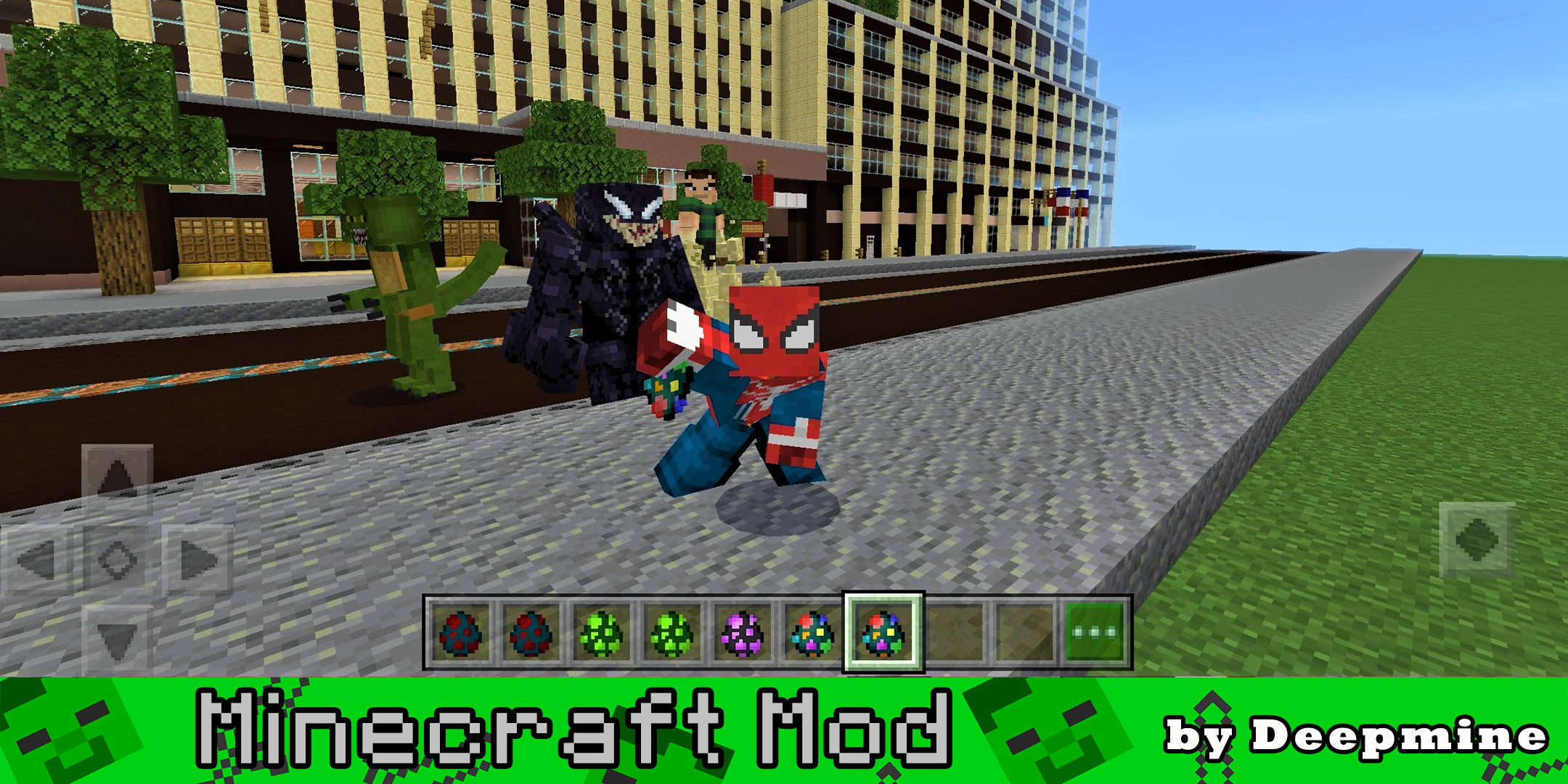 اسکرین شات 1 بازی Spider-Man Minecraft Mod