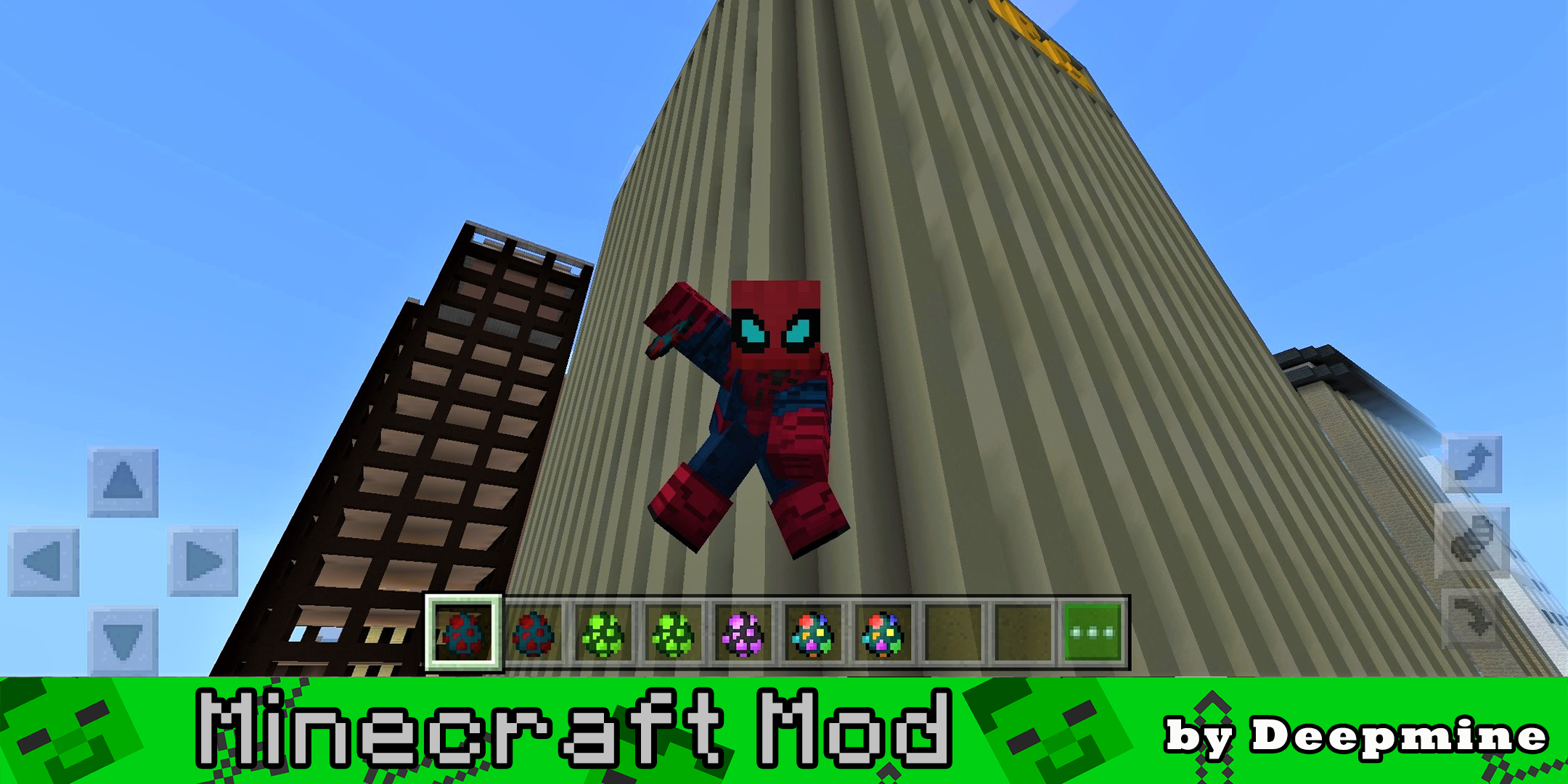 اسکرین شات 3 بازی Spider-Man Minecraft Mod
