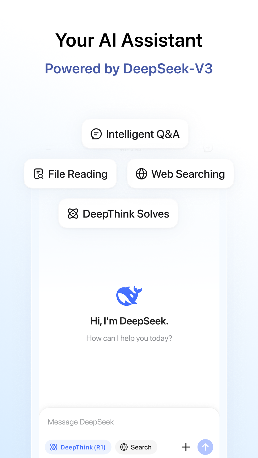 اسکرین شات 1 برنامه DeepSeek - AI Assistant