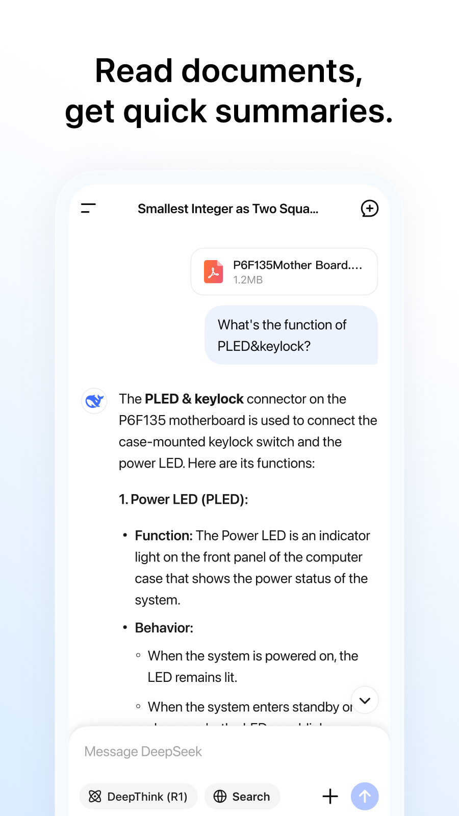 اسکرین شات 5 برنامه DeepSeek - AI Assistant