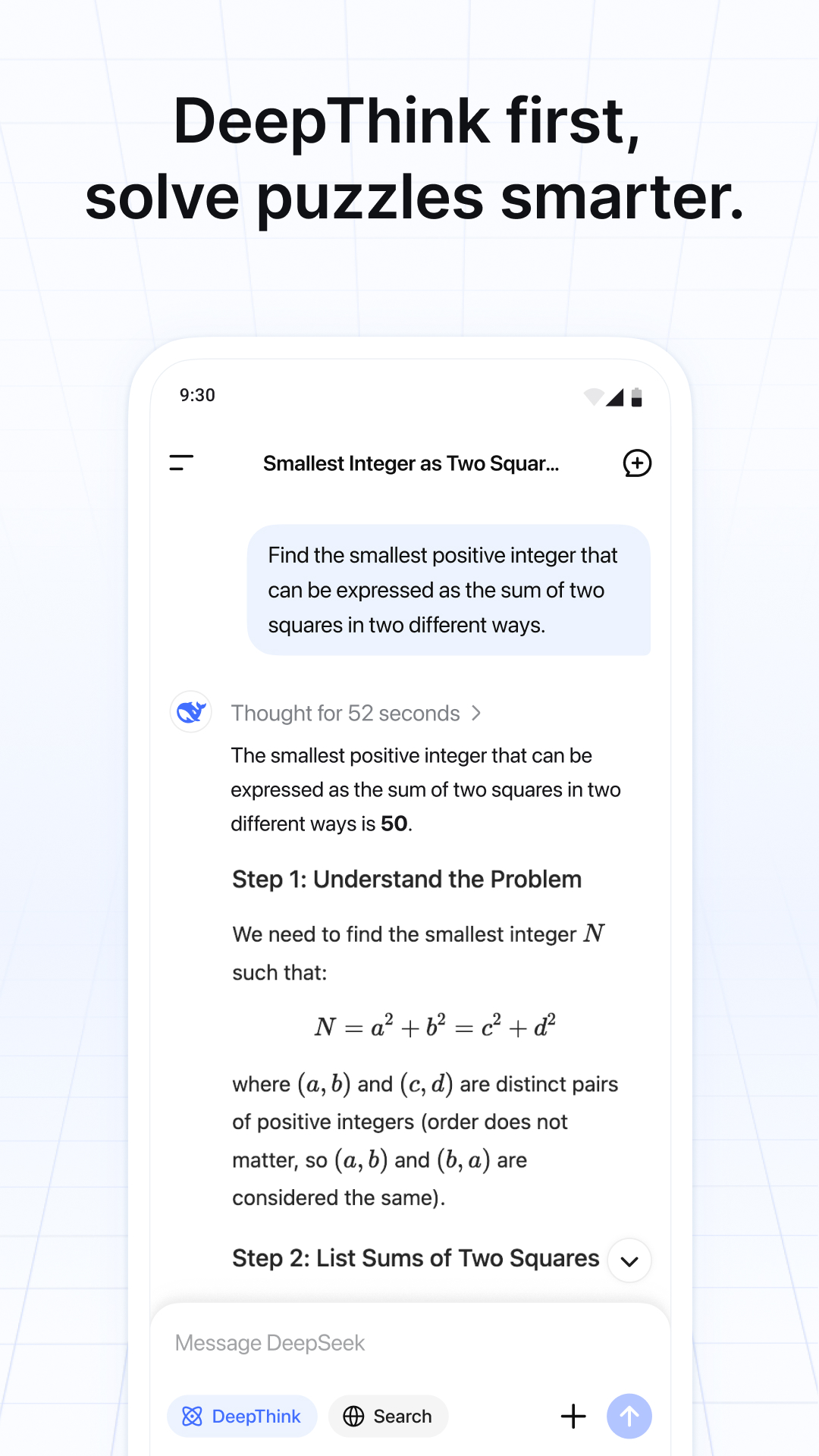 اسکرین شات 4 برنامه DeepSeek - AI Assistant