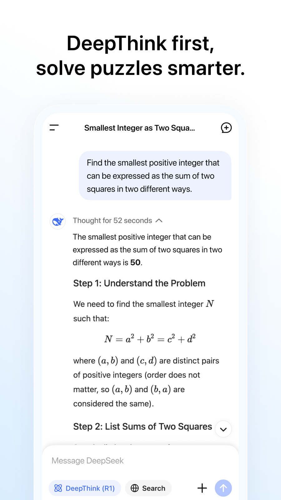 اسکرین شات 4 برنامه DeepSeek - AI Assistant