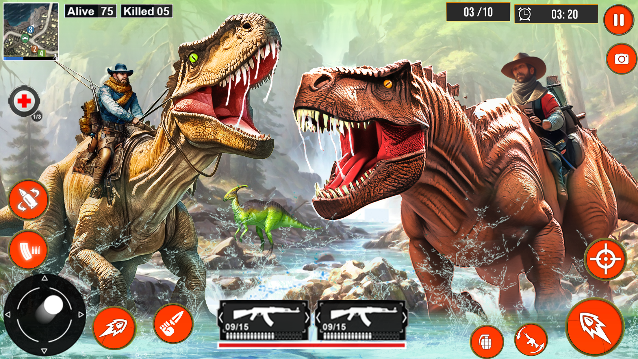 اسکرین شات 2 بازی Real Dino Hunter 3D Gun Games