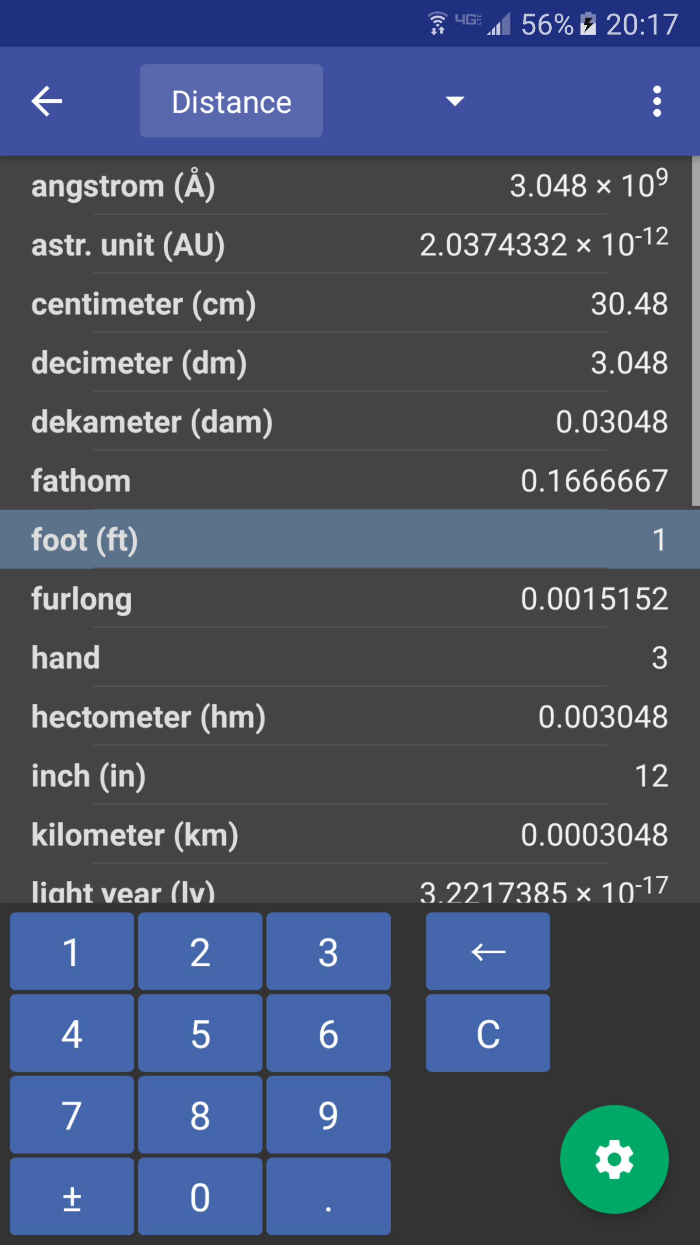 اسکرین شات 1 برنامه Convert Units