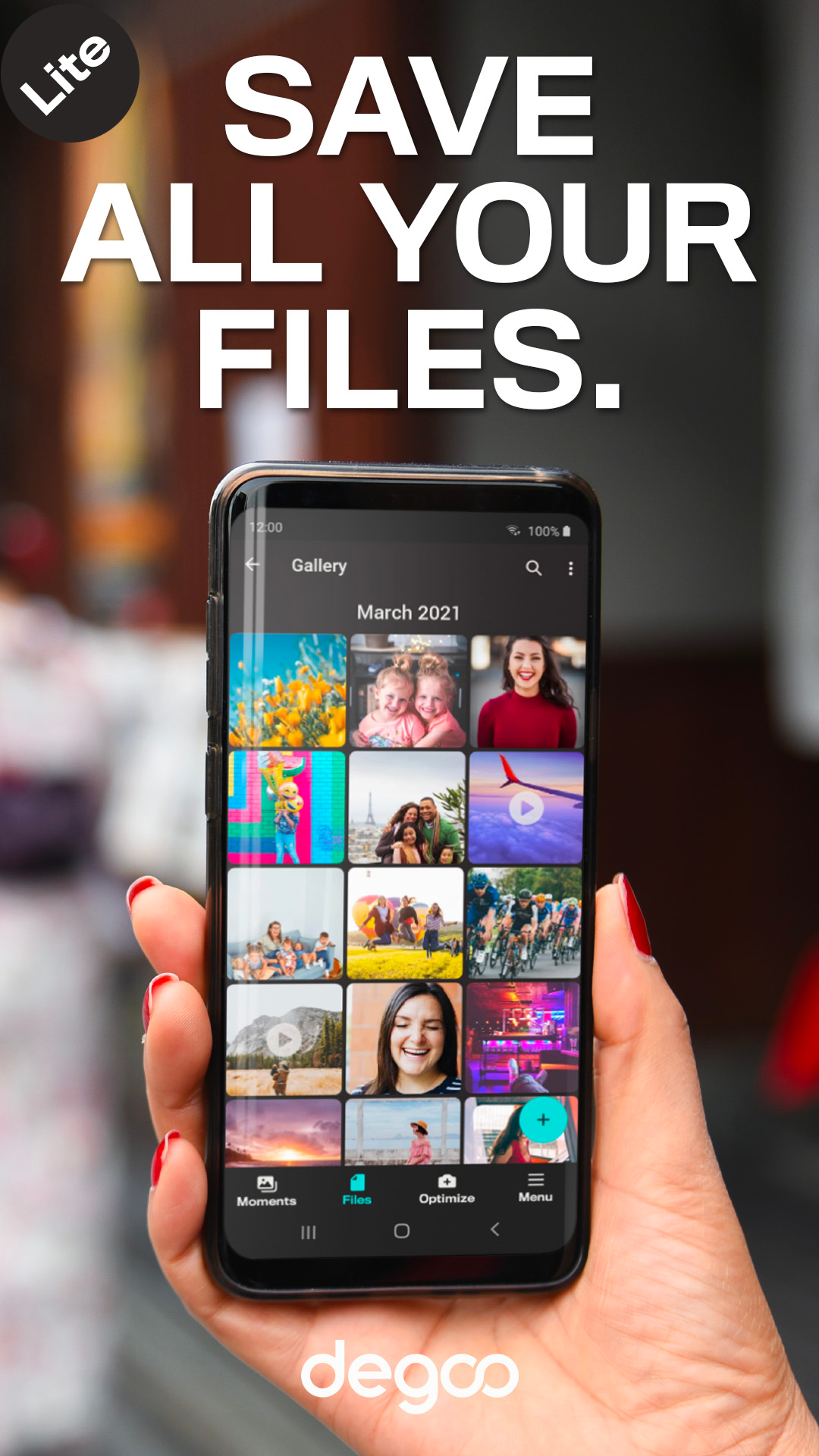 اسکرین شات 1 برنامه Degoo Lite: 20 GB Cloud Drive