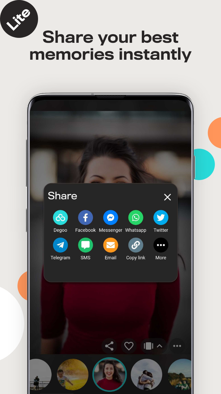 اسکرین شات 6 برنامه Degoo Lite: 20 GB Cloud Drive