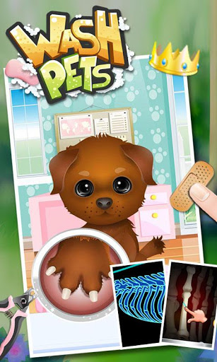 اسکرین شات 2 بازی Wash Pets - kids games