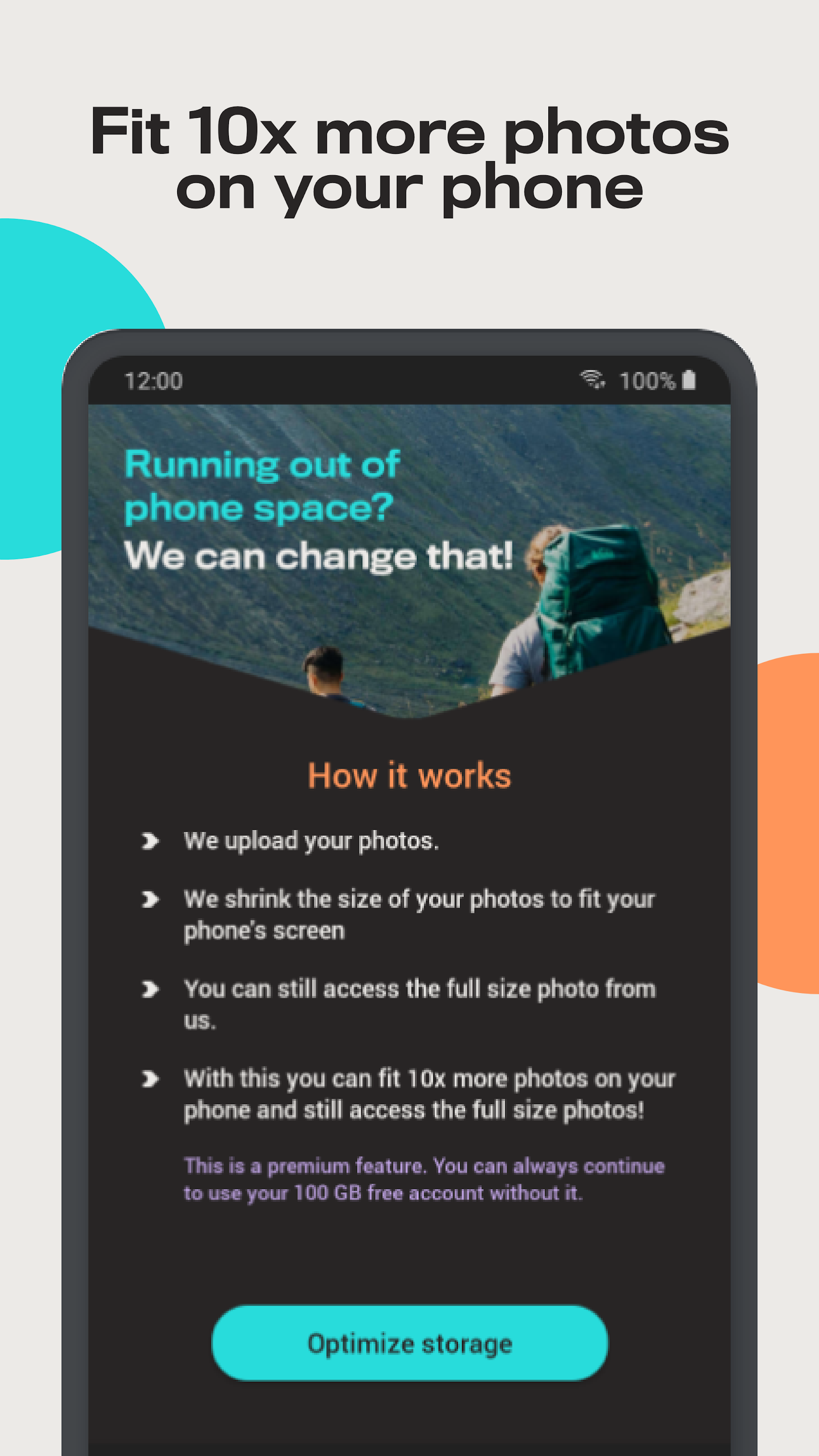 اسکرین شات 7 برنامه Degoo: 20 GB Cloud Storage