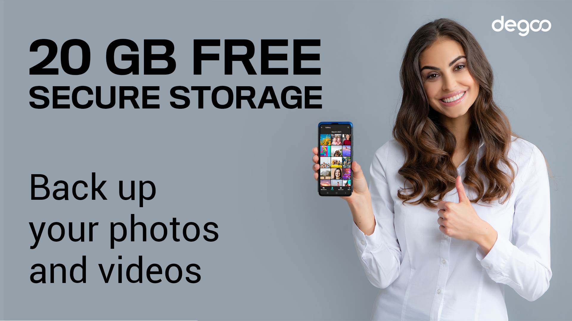 اسکرین شات 1 برنامه Degoo: 20 GB Cloud Storage