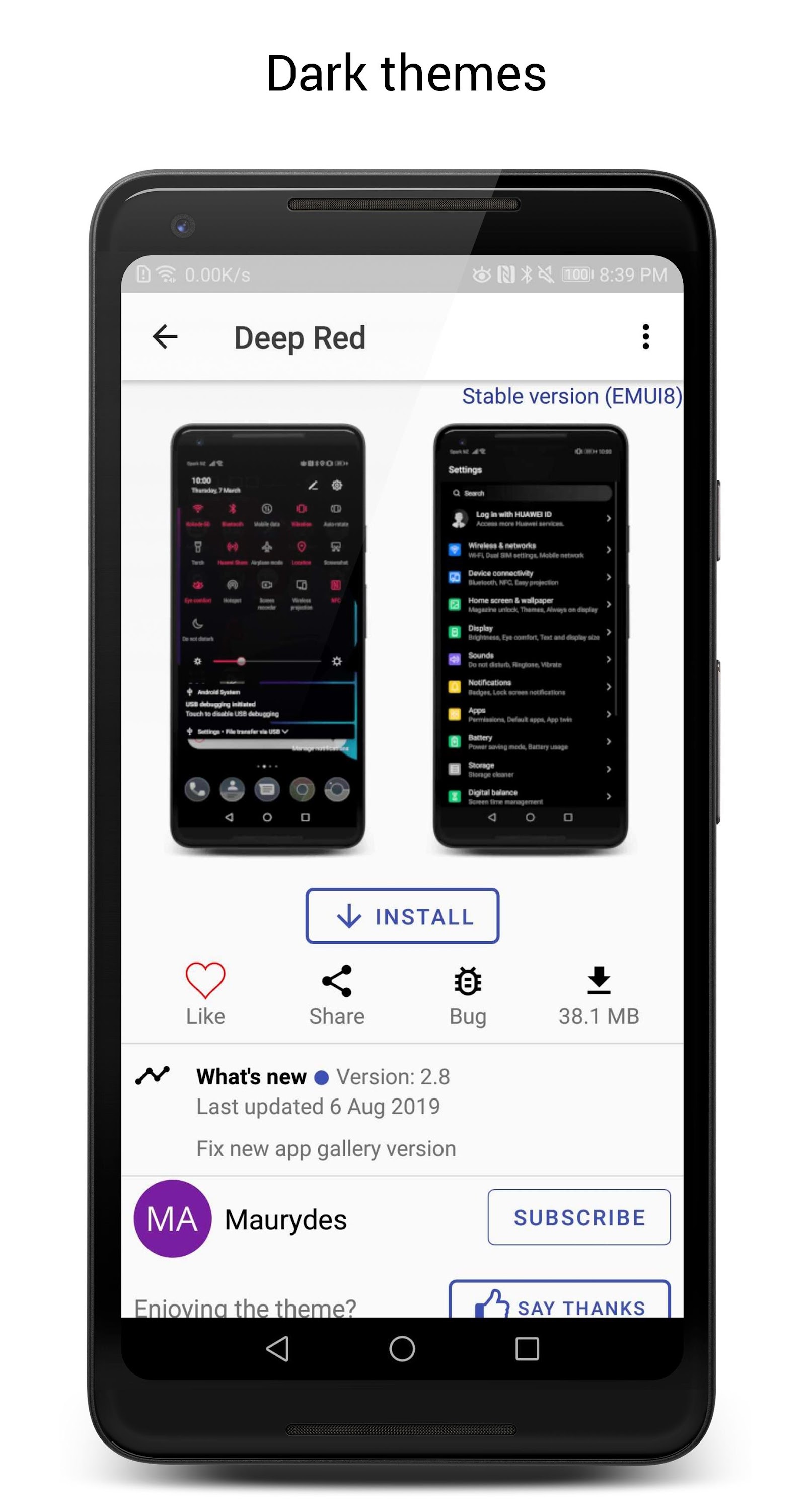 اسکرین شات 3 برنامه Theme Manager for Huawei/Honor