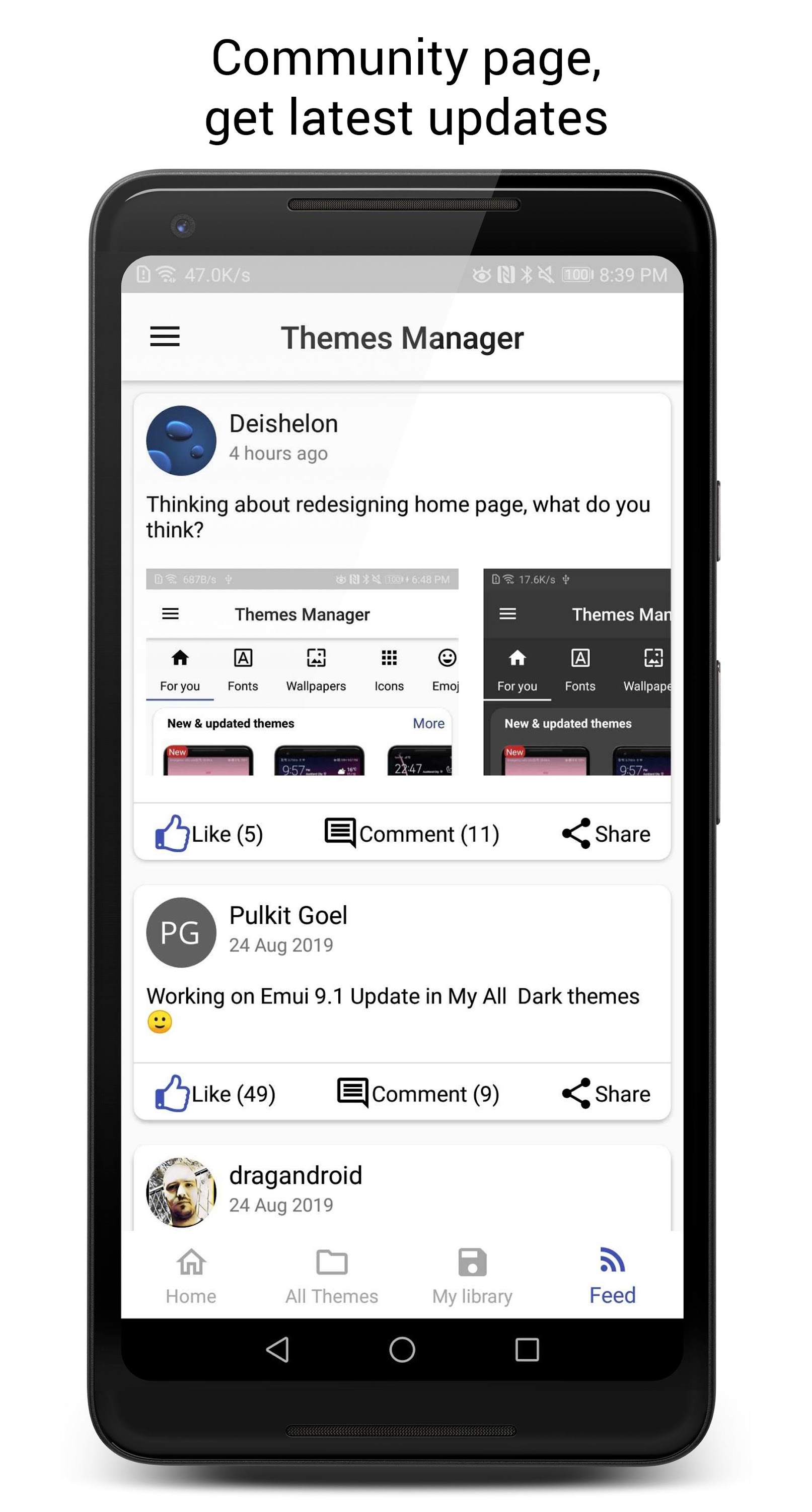 اسکرین شات 6 برنامه Theme Manager for Huawei/Honor