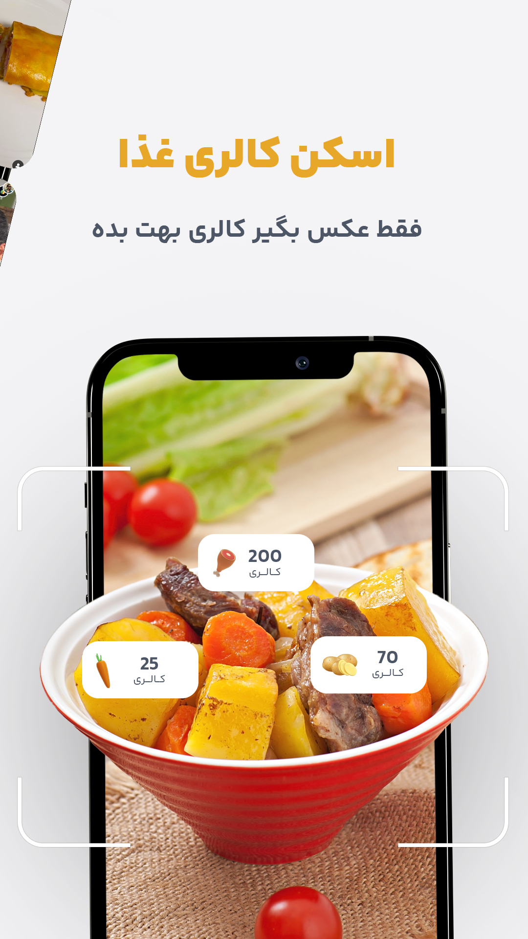 اسکرین شات 3 برنامه کالری ای آی