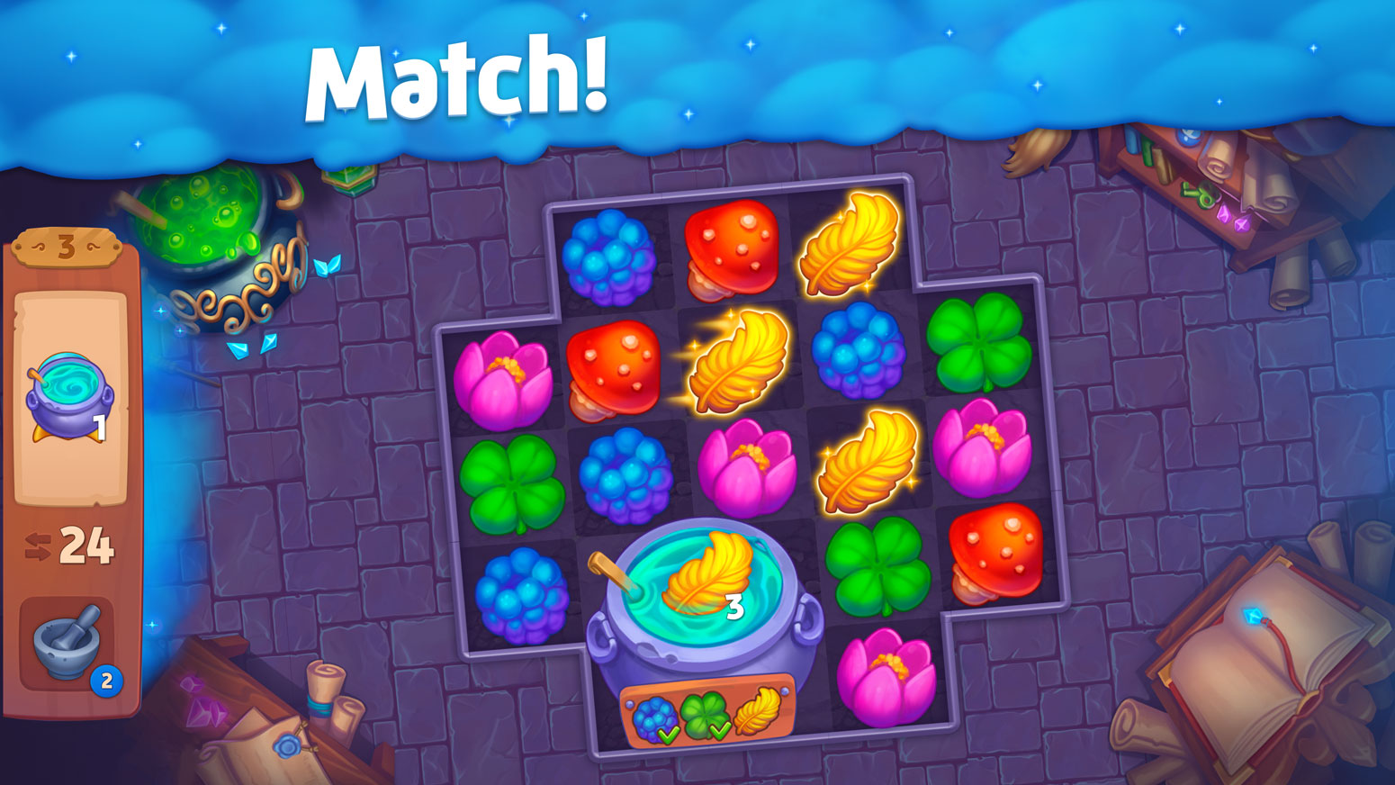 اسکرین شات 4 بازی Spellmind: Match 3 Game