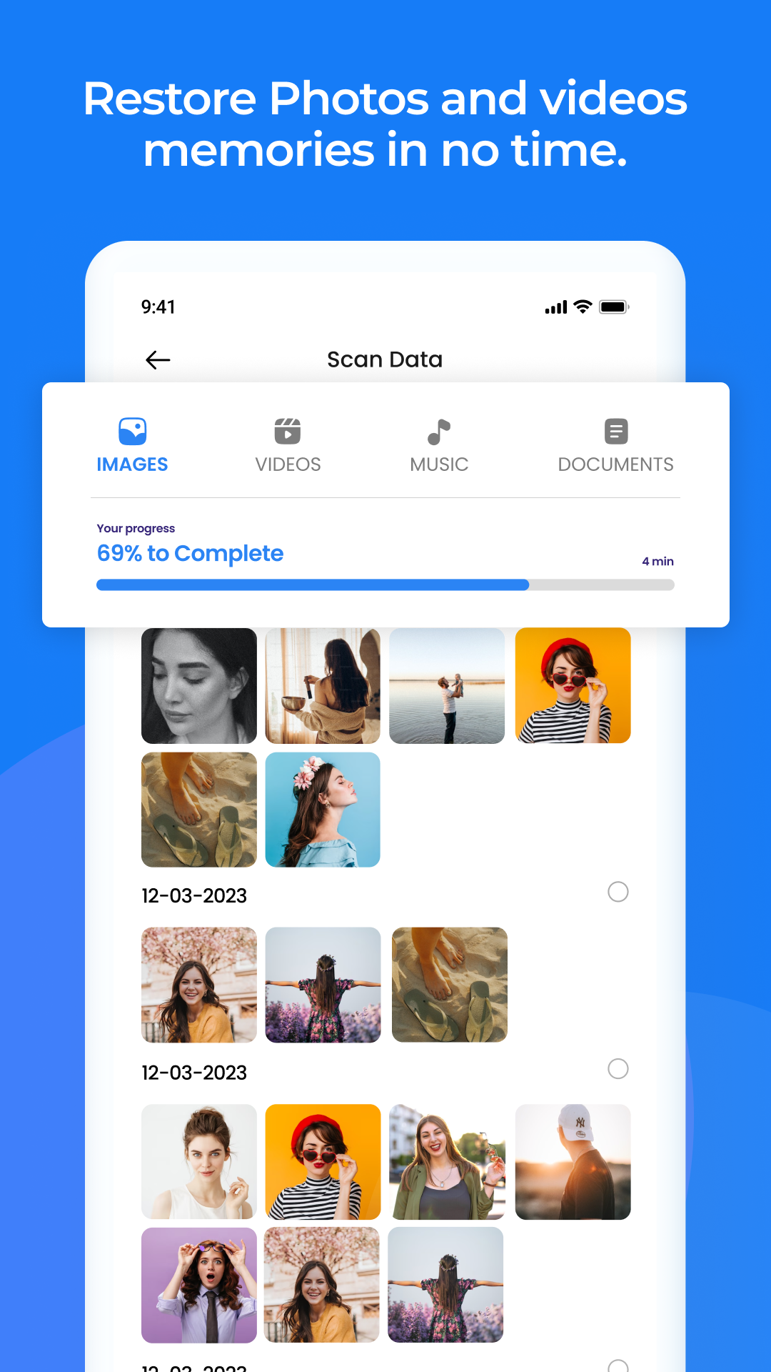 اسکرین شات 2 برنامه Photo Recovery : Data Recovery