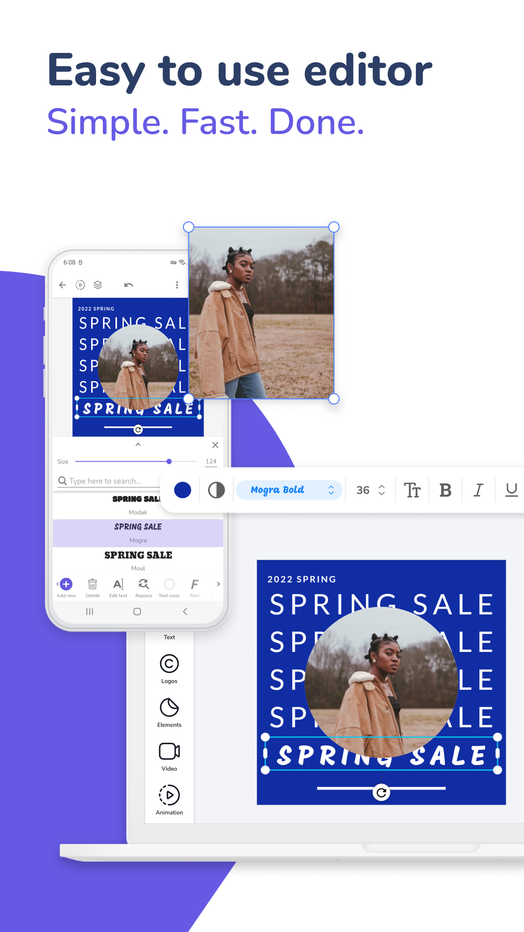 اسکرین شات 2 برنامه Desygner: Graphic Design Maker