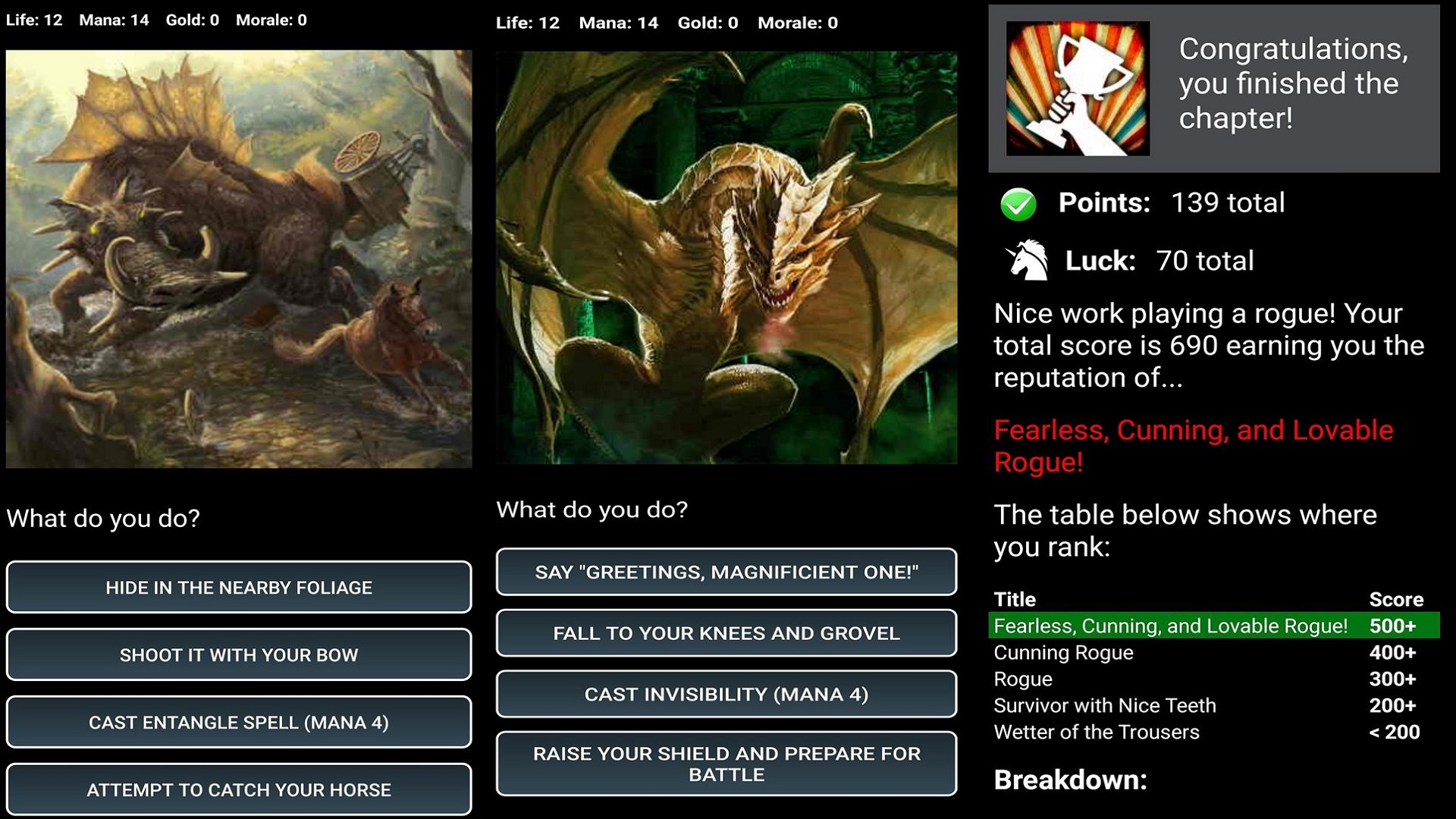 اسکرین شات 6 بازی Dungeons and Decisions RPG