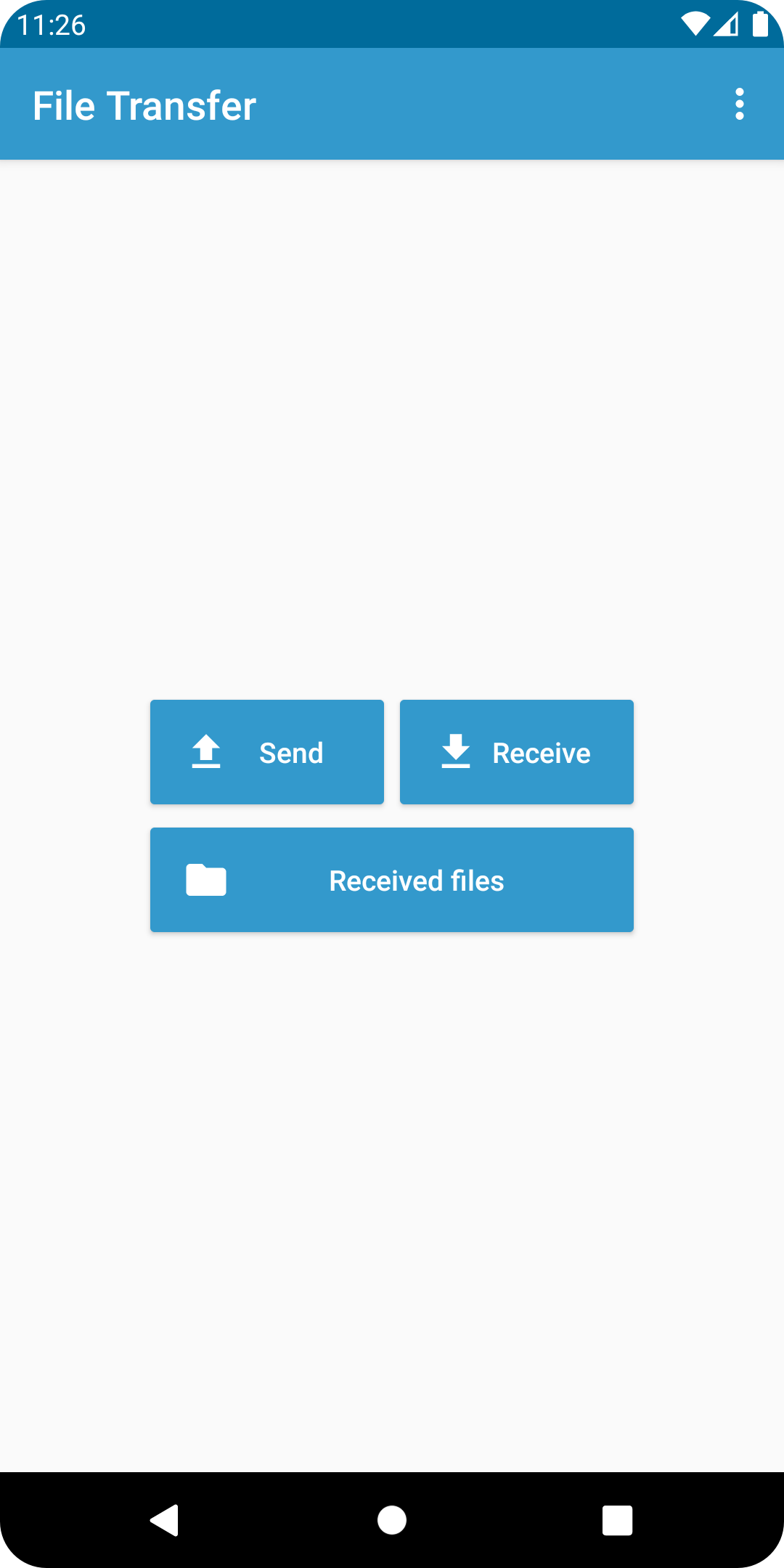 اسکرین شات 1 برنامه File Transfer