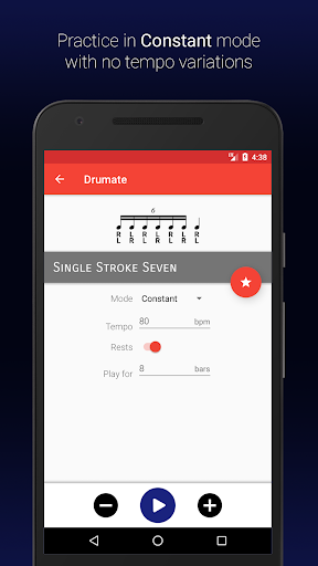 اسکرین شات 3 برنامه Drumate Free - Drum Rudiments