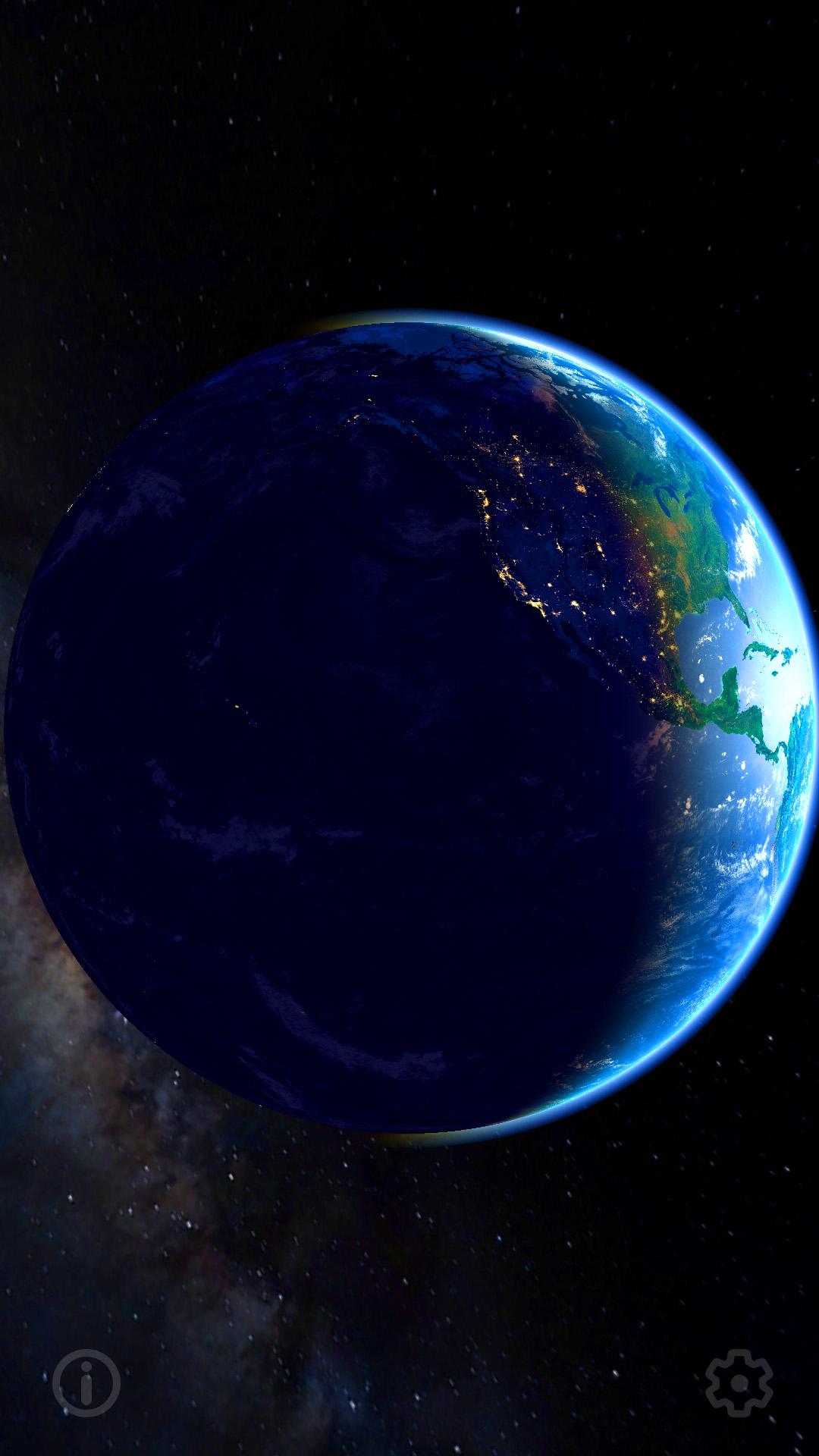 اسکرین شات 6 برنامه 3D Earth & Real Moon