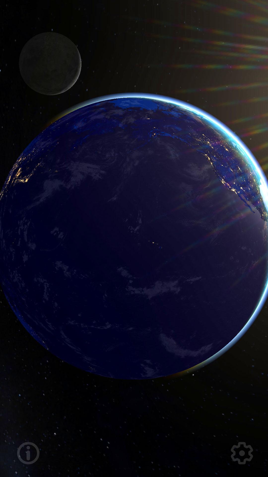 اسکرین شات 4 برنامه 3D Earth & Real Moon