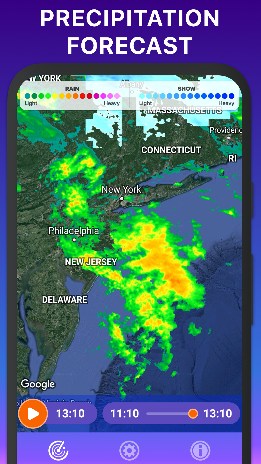 اسکرین شات 3 برنامه RAIN RADAR - weather radar