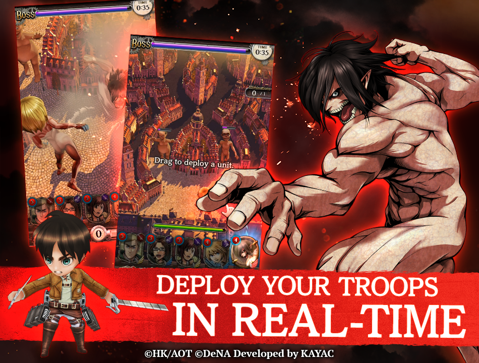 اسکرین شات 3 بازی Attack on Titan TACTICS