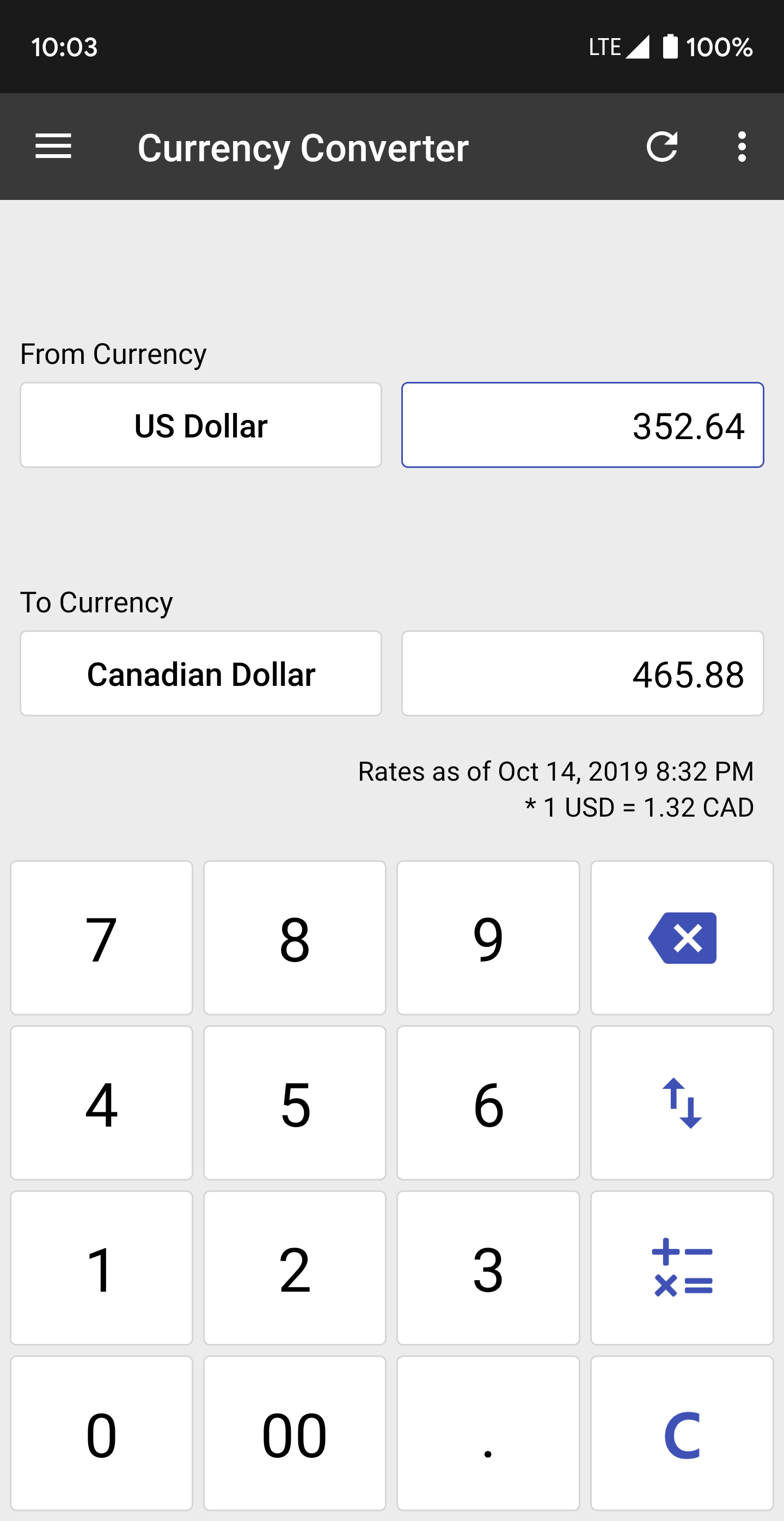اسکرین شات 3 برنامه ClevCalc - Calculator
