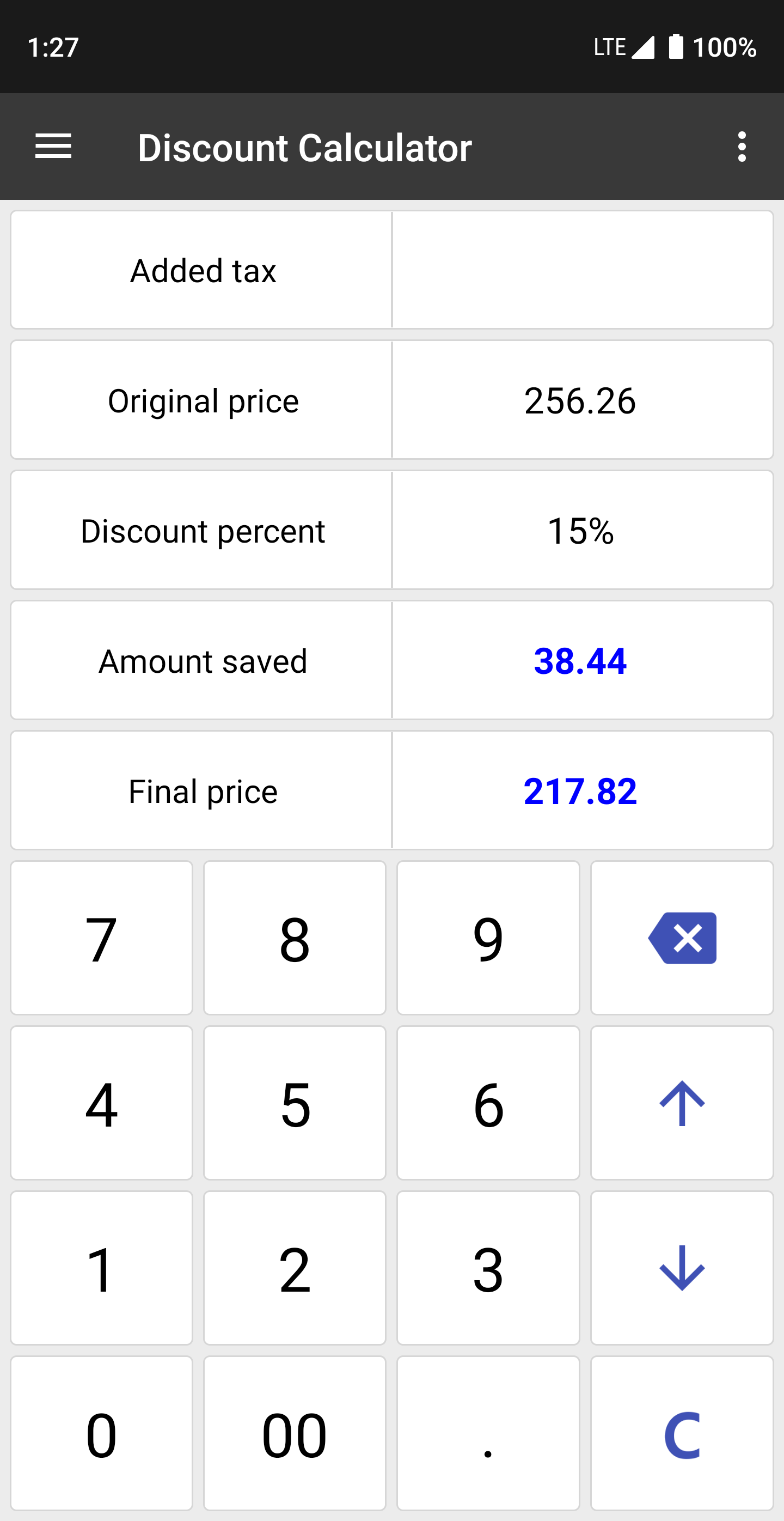 اسکرین شات 5 برنامه ClevCalc - Calculator