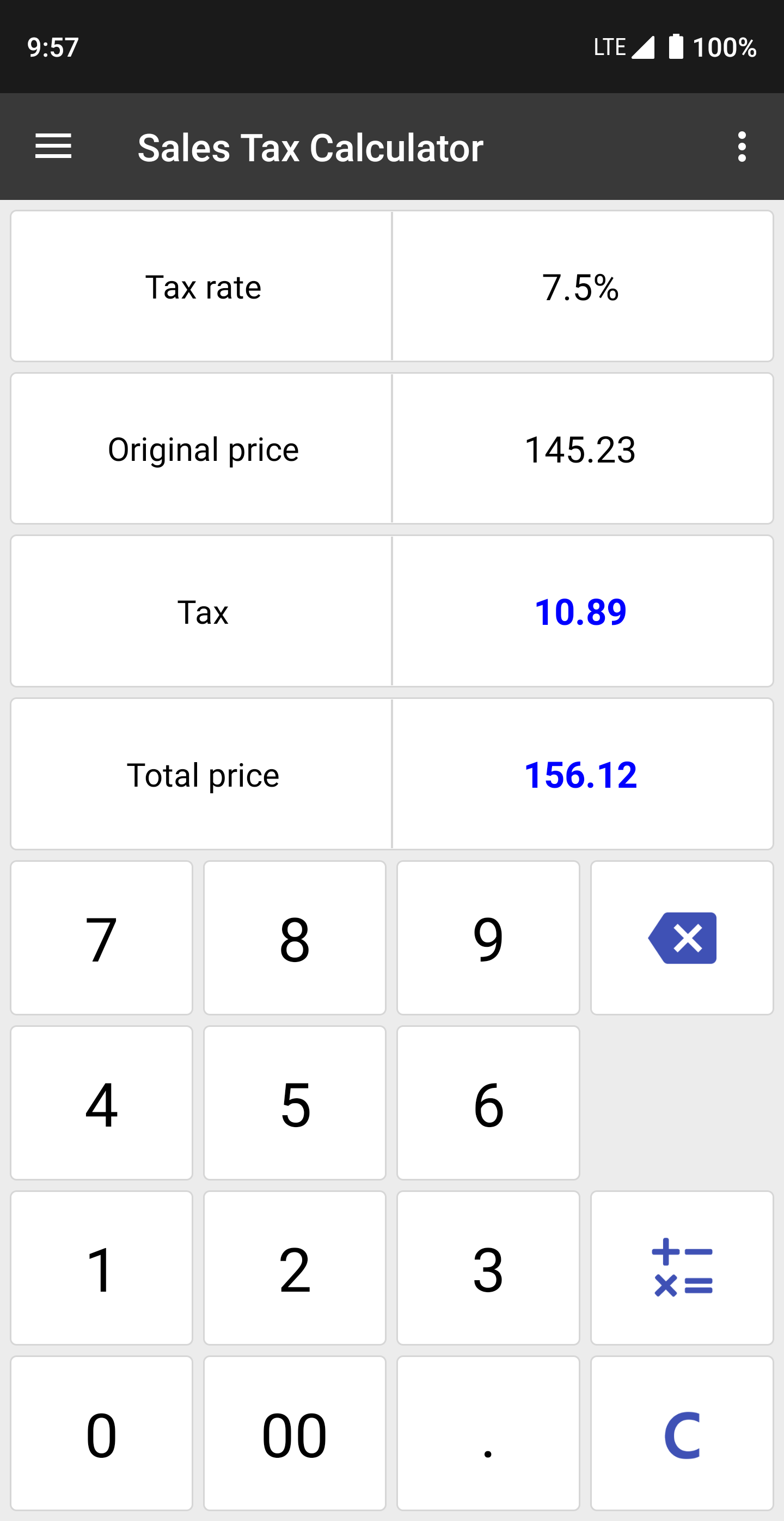 اسکرین شات 8 برنامه ClevCalc - Calculator