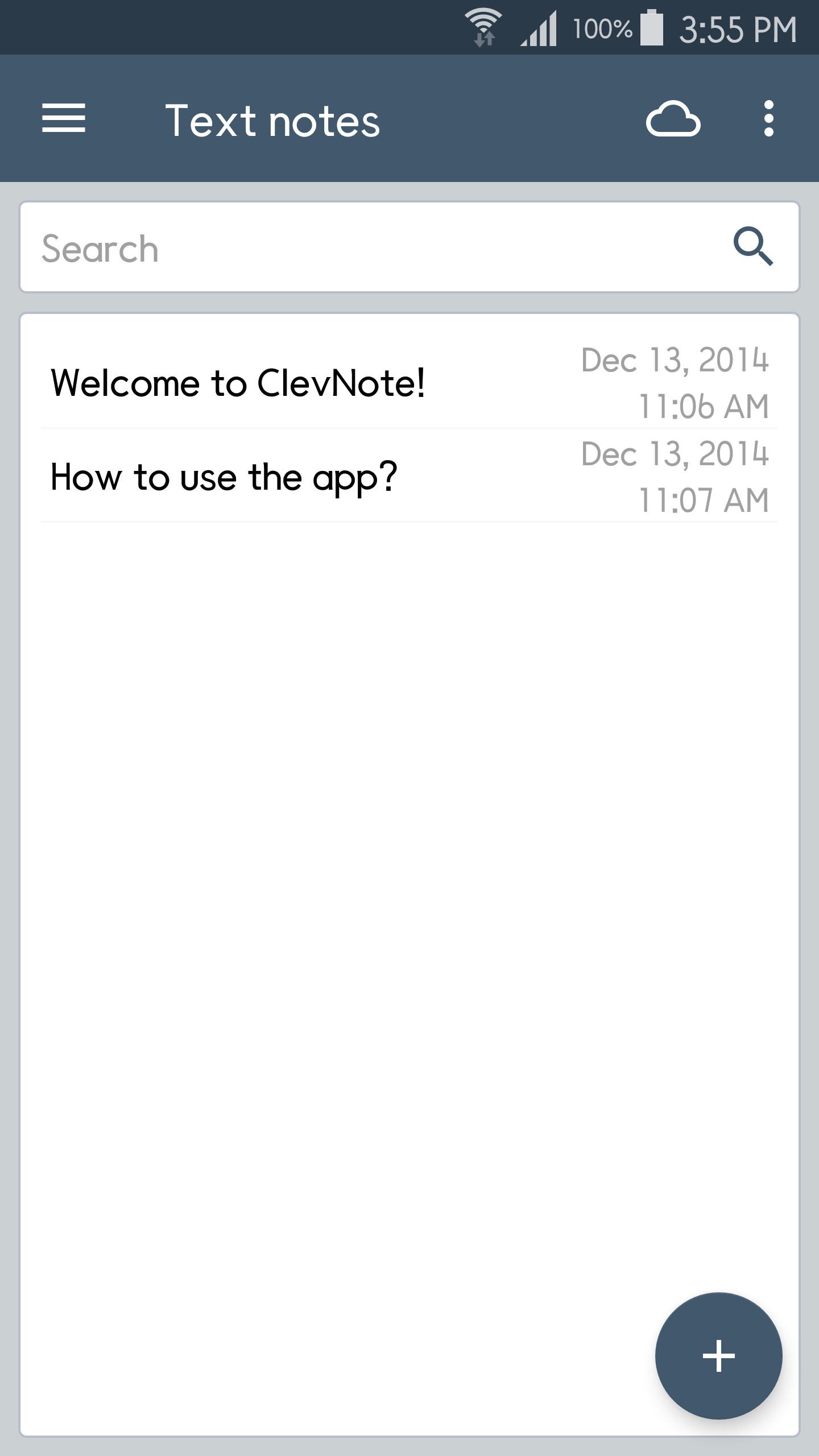 اسکرین شات 2 برنامه ClevNote - Notepad, Checklist
